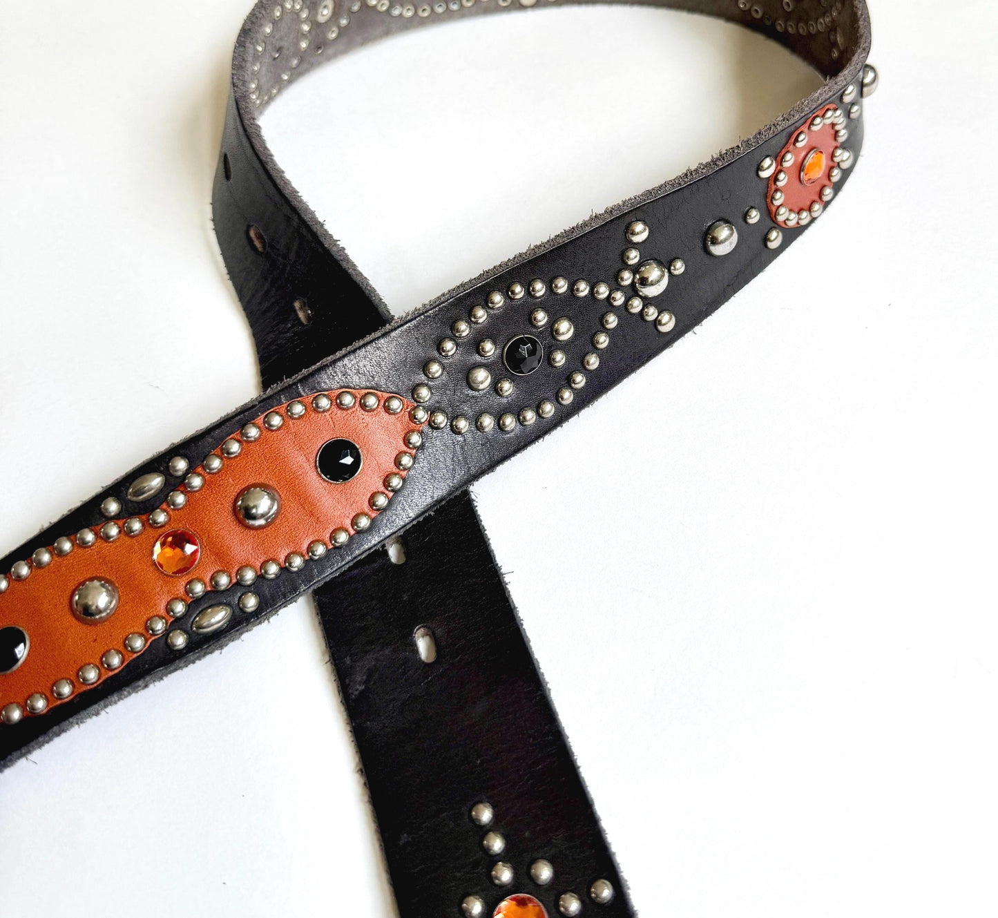 Vintage Hollywood Trading Company HTC Studded Belt Heavily Studded Size 34