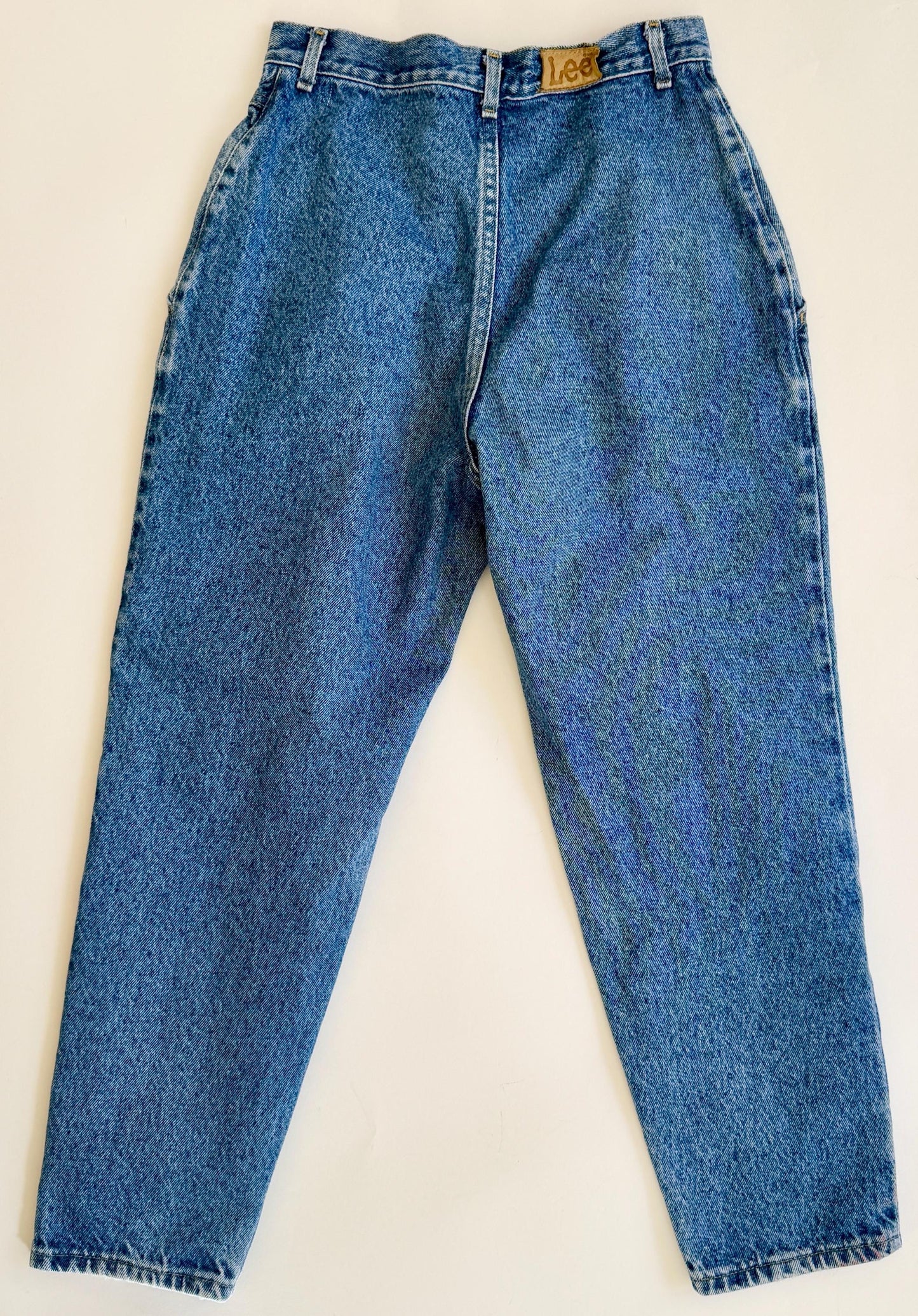 Vintage 80s Lee Mom Jeans High Waist Medium Wash Denim