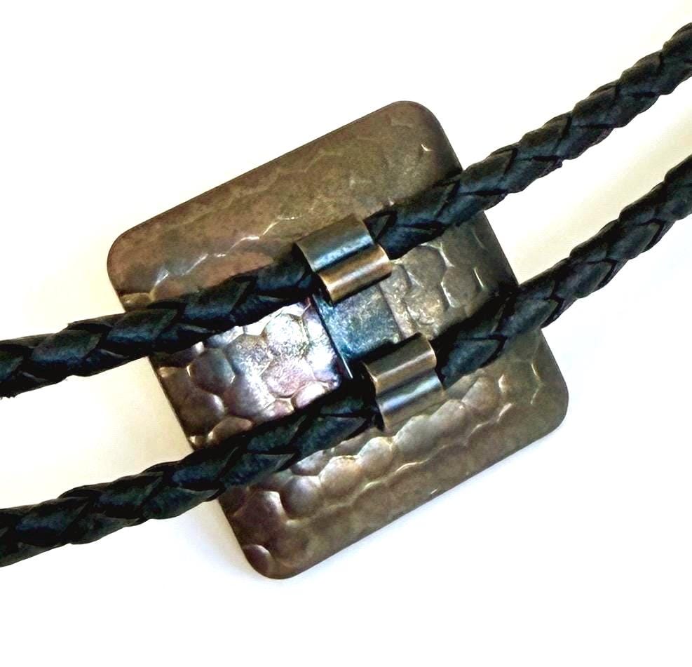 Vintage Western Copper Horse Head Bolo Tie 80s Cowboy Necklace
