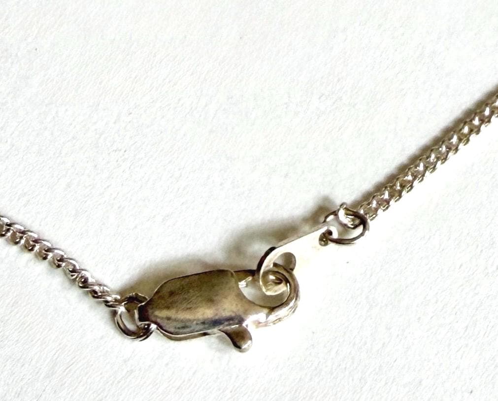 Vintage Perfume Vial Necklace Silver Metal Screw Top Bottle