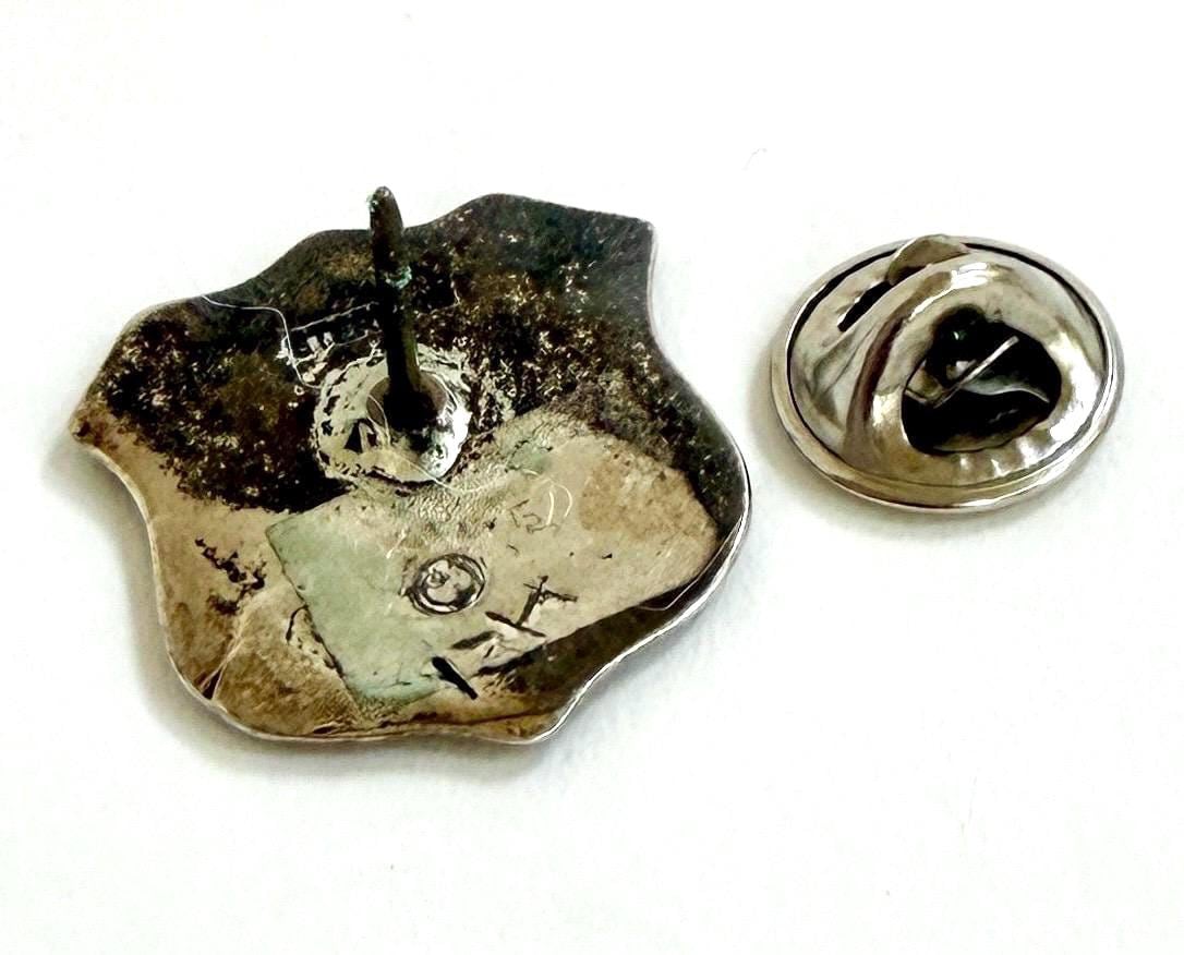 Vintage Route 66 Pin Fred Harvey Era Native American Signed Sterling Silver