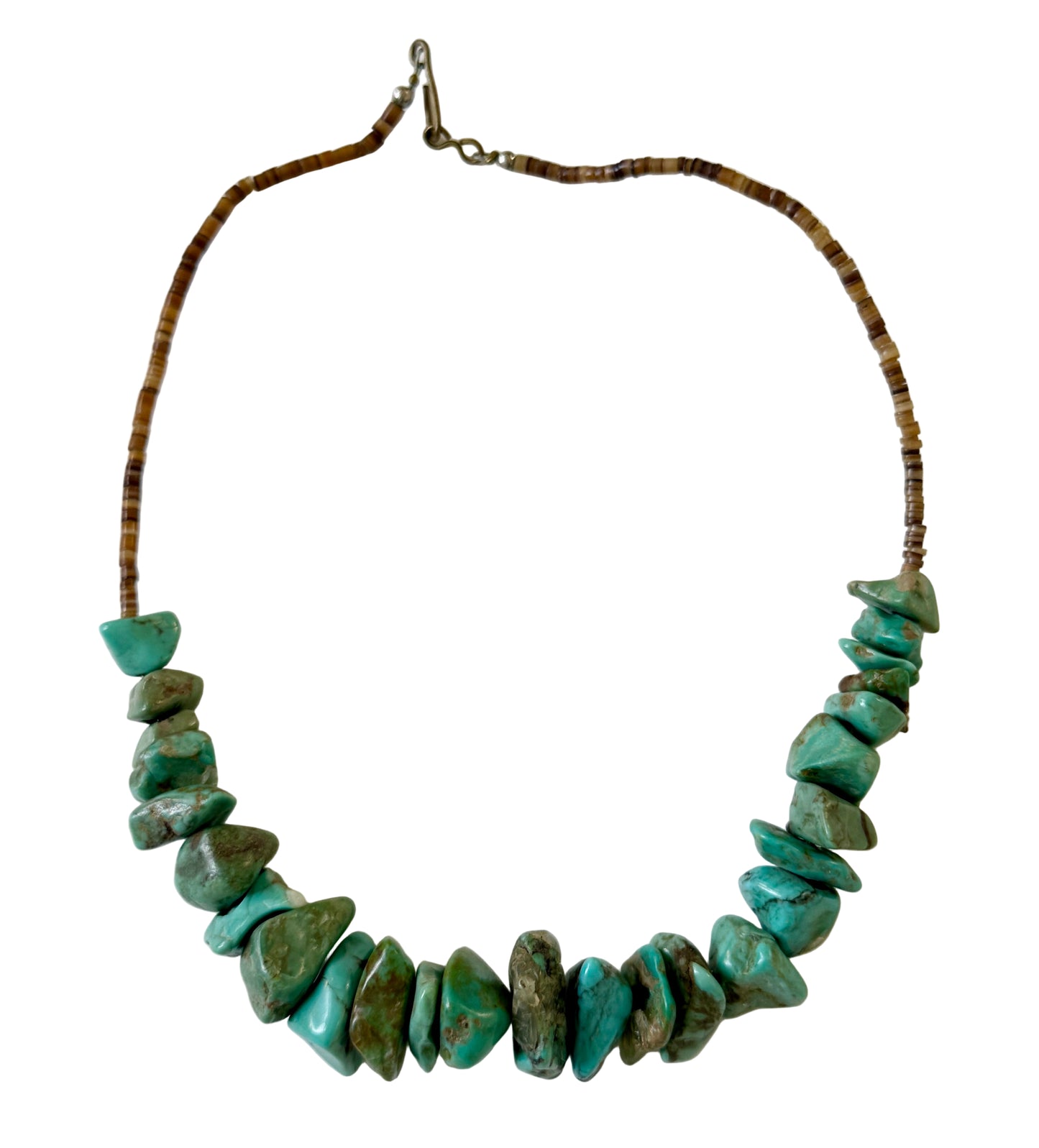 Native American Turquoise Nugget Choker Necklace