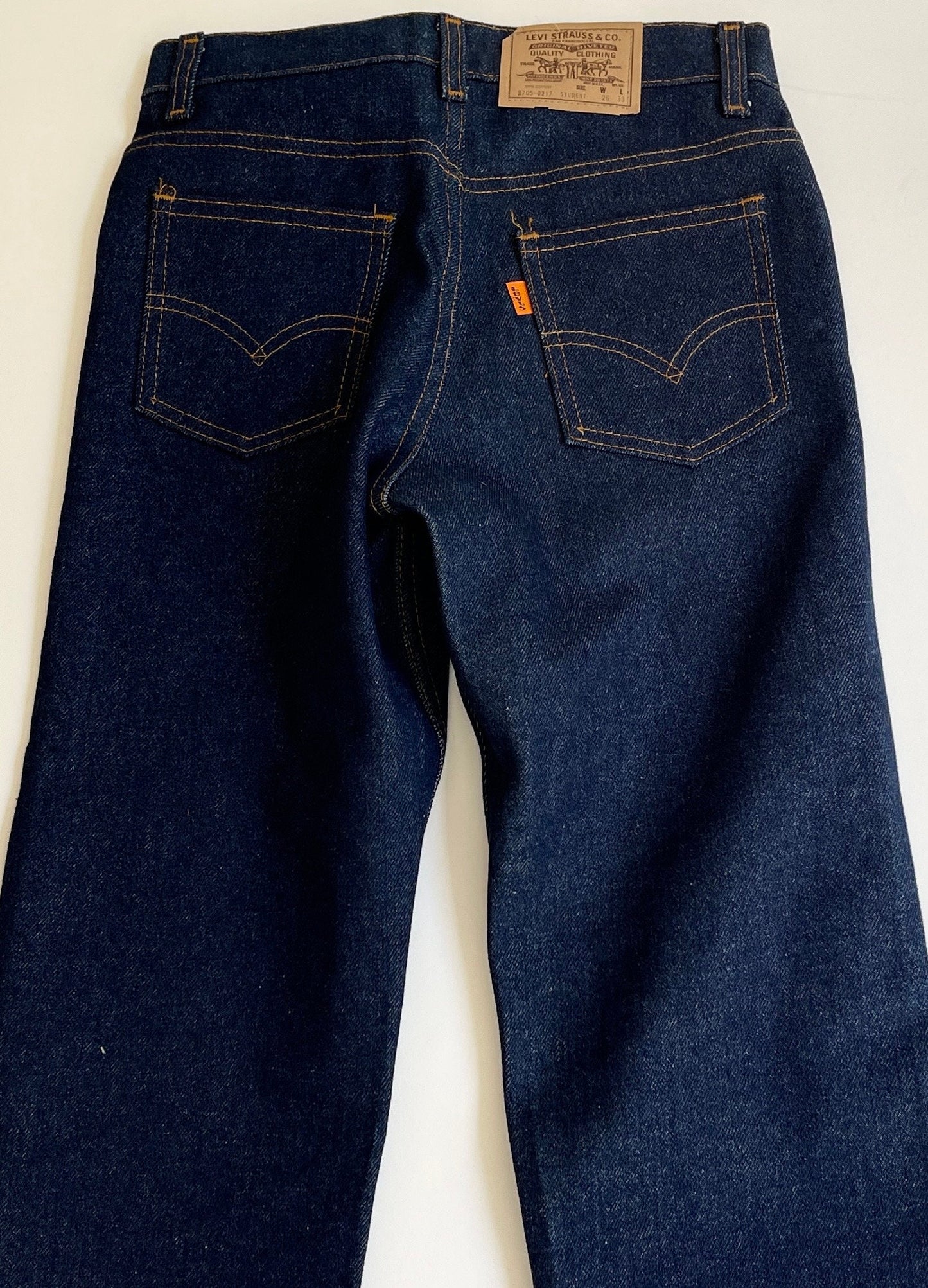 Vintage Levis 705 Jeans: 70s/80s Student Fit, Dark Wash (26x33)