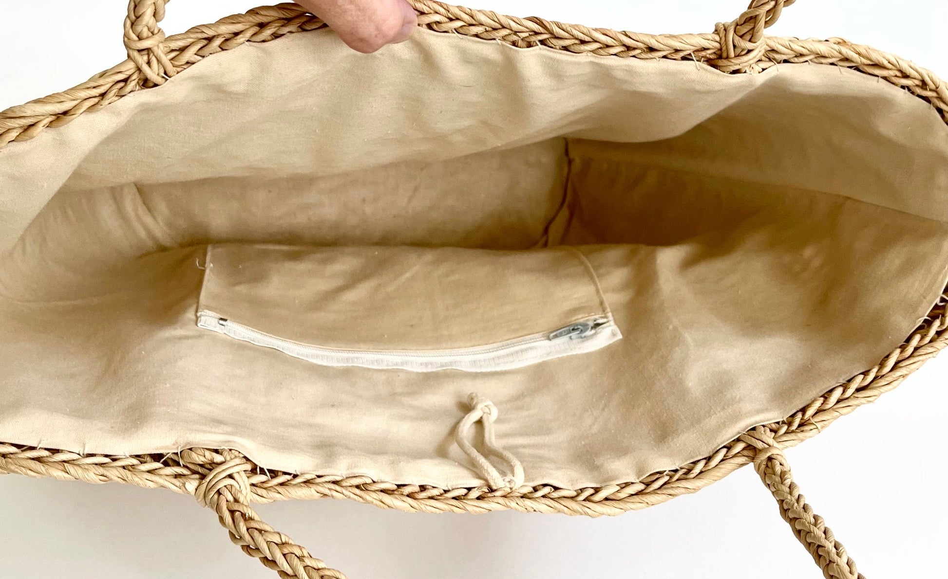 Boho Vintage 70s Straw Bag Market Summer Beach Style