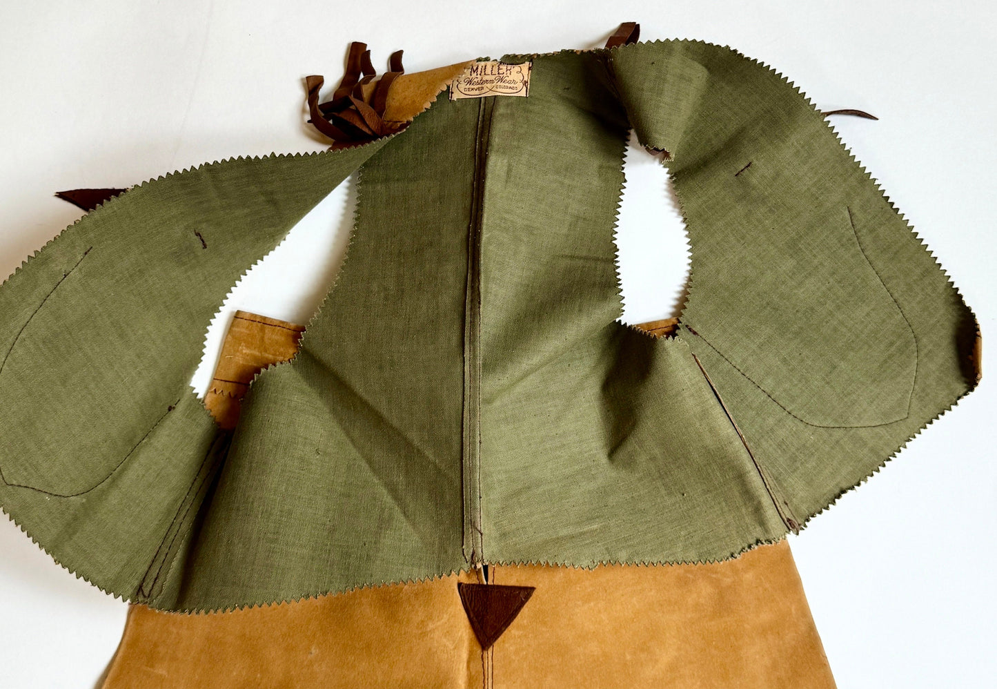 Vintage Cowgirl Costume: Miller's Western Wear Vest & Skirt