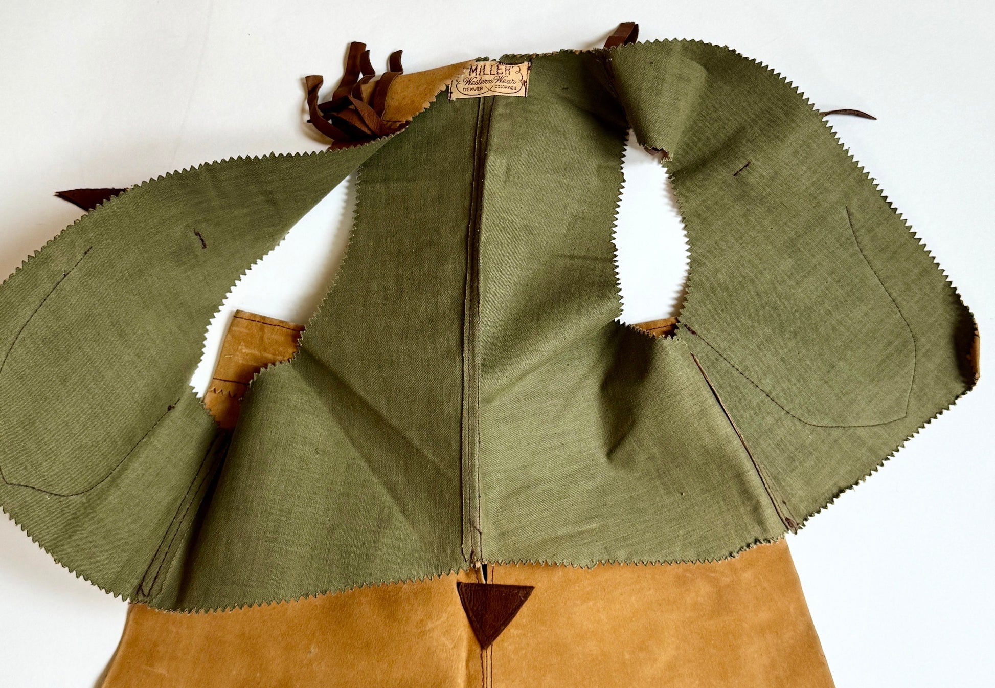 Vintage Cowgirl Costume: Miller's Western Wear Vest & Skirt