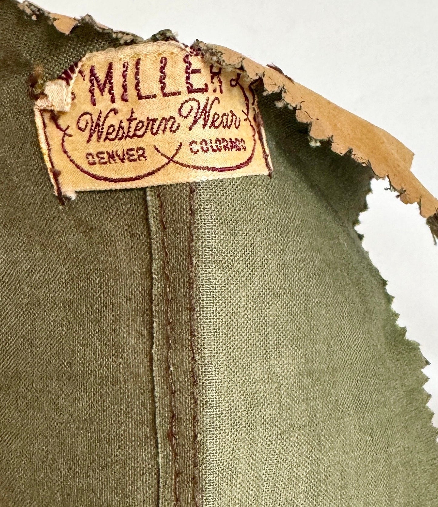 Vintage Cowgirl Costume: Miller's Western Wear Vest & Skirt