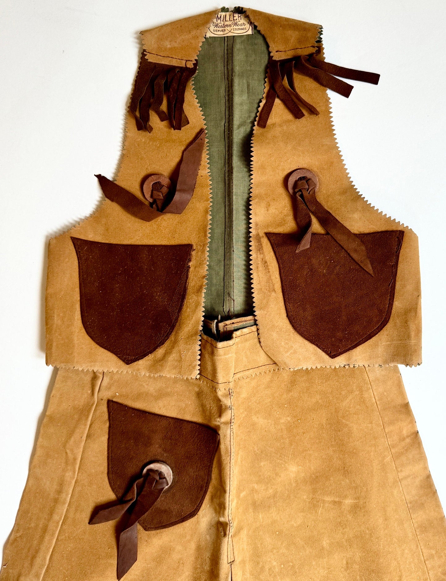 Vintage Cowgirl Costume: Miller's Western Wear Vest & Skirt