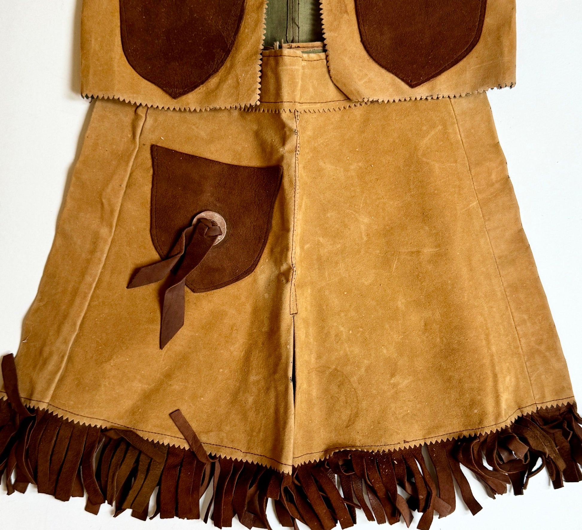 Vintage Cowgirl Costume: Miller's Western Wear Vest & Skirt