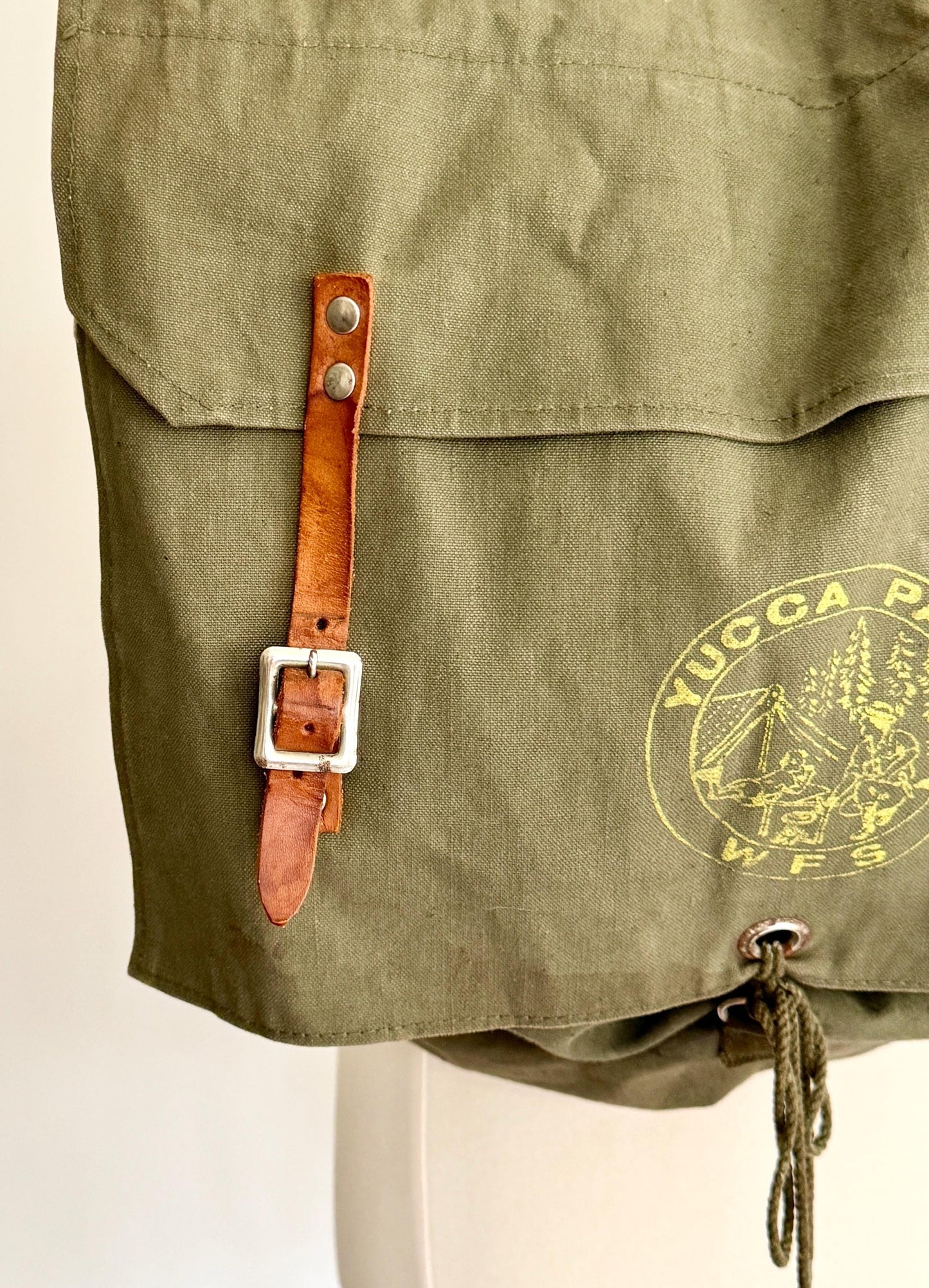 Vintage Army Green Canvas Yucca Pack Backpack Style 185