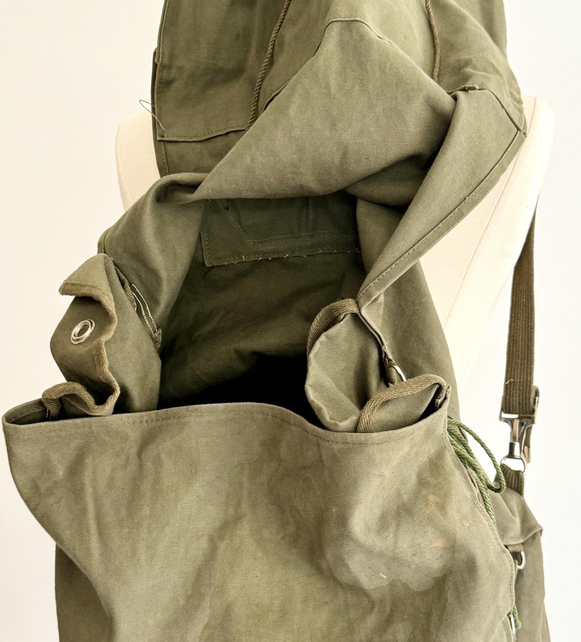 Vintage Army Green Canvas Yucca Pack Backpack Style 185