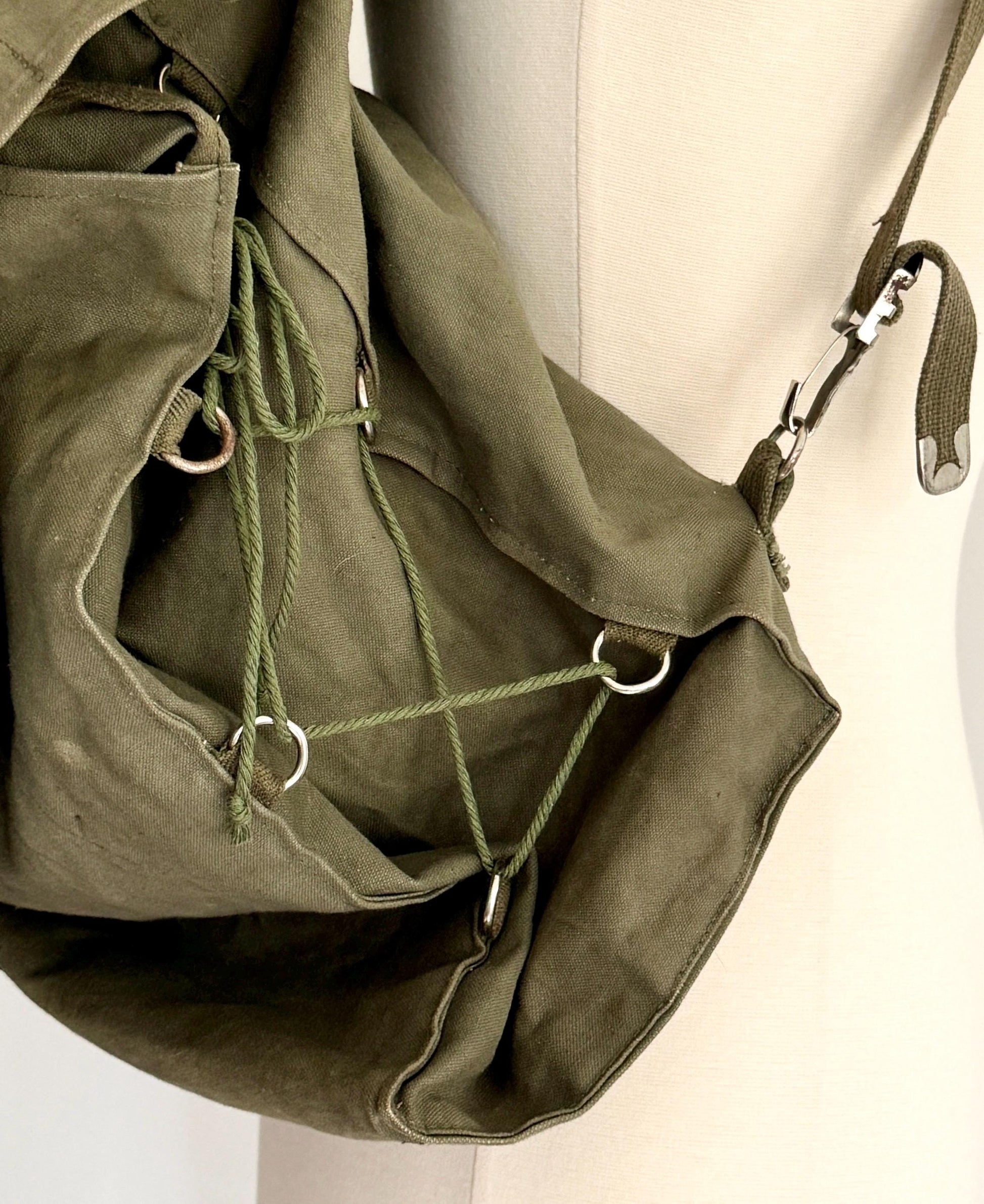 Vintage Army Green Canvas Yucca Pack Backpack Style 185