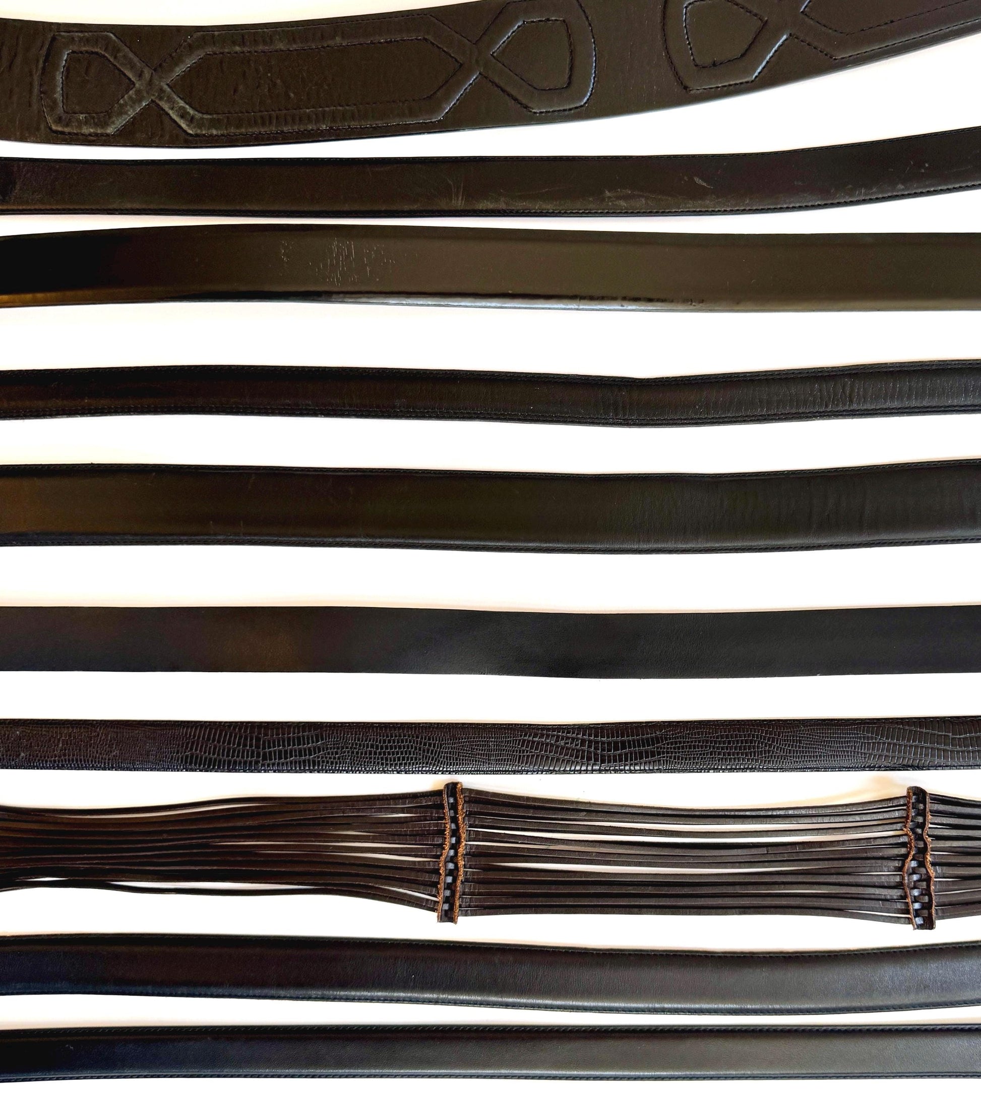 Vintage Black Belt Minimalist Leather Strap