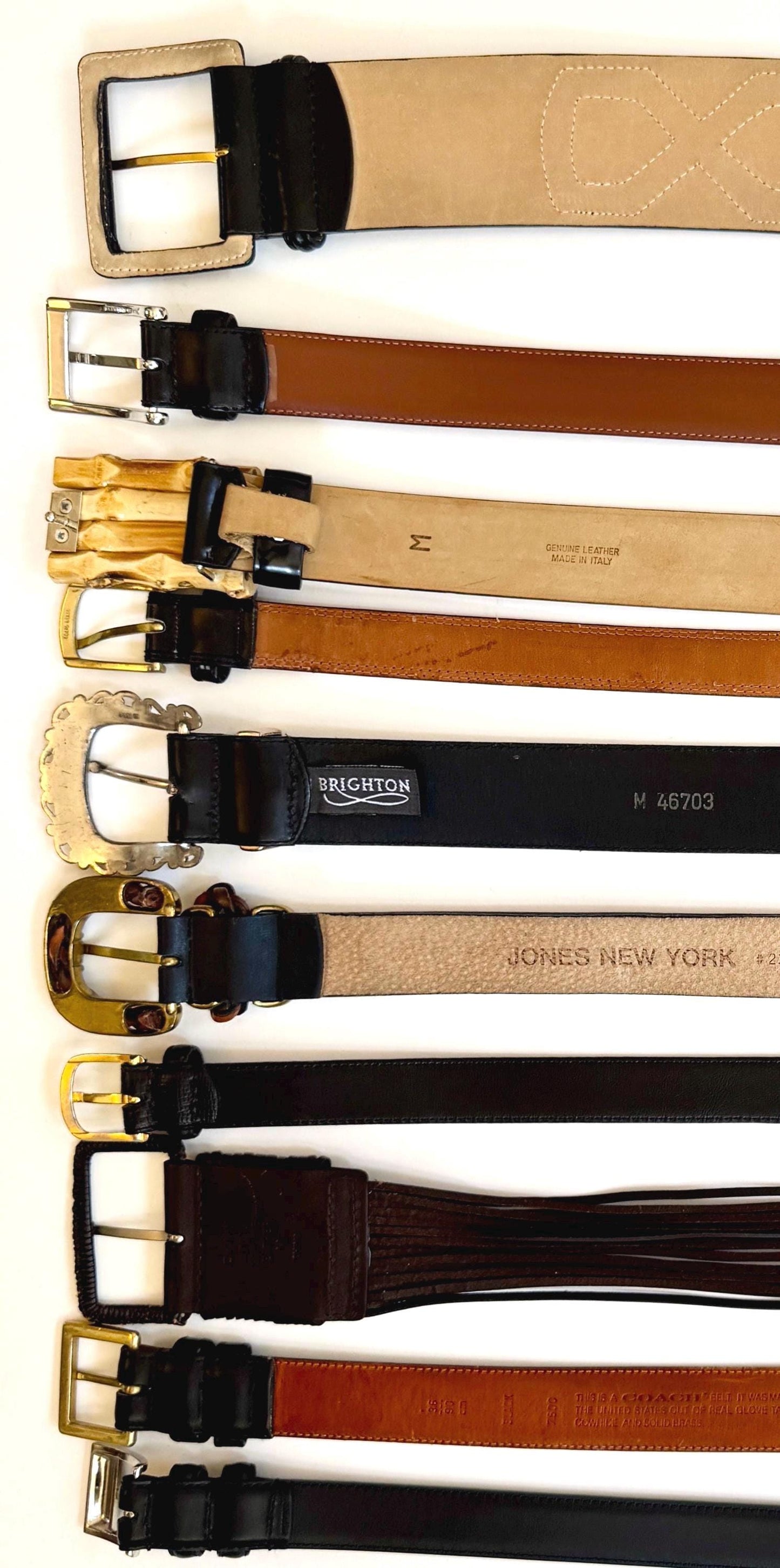 Vintage Black Belt Minimalist Leather Strap
