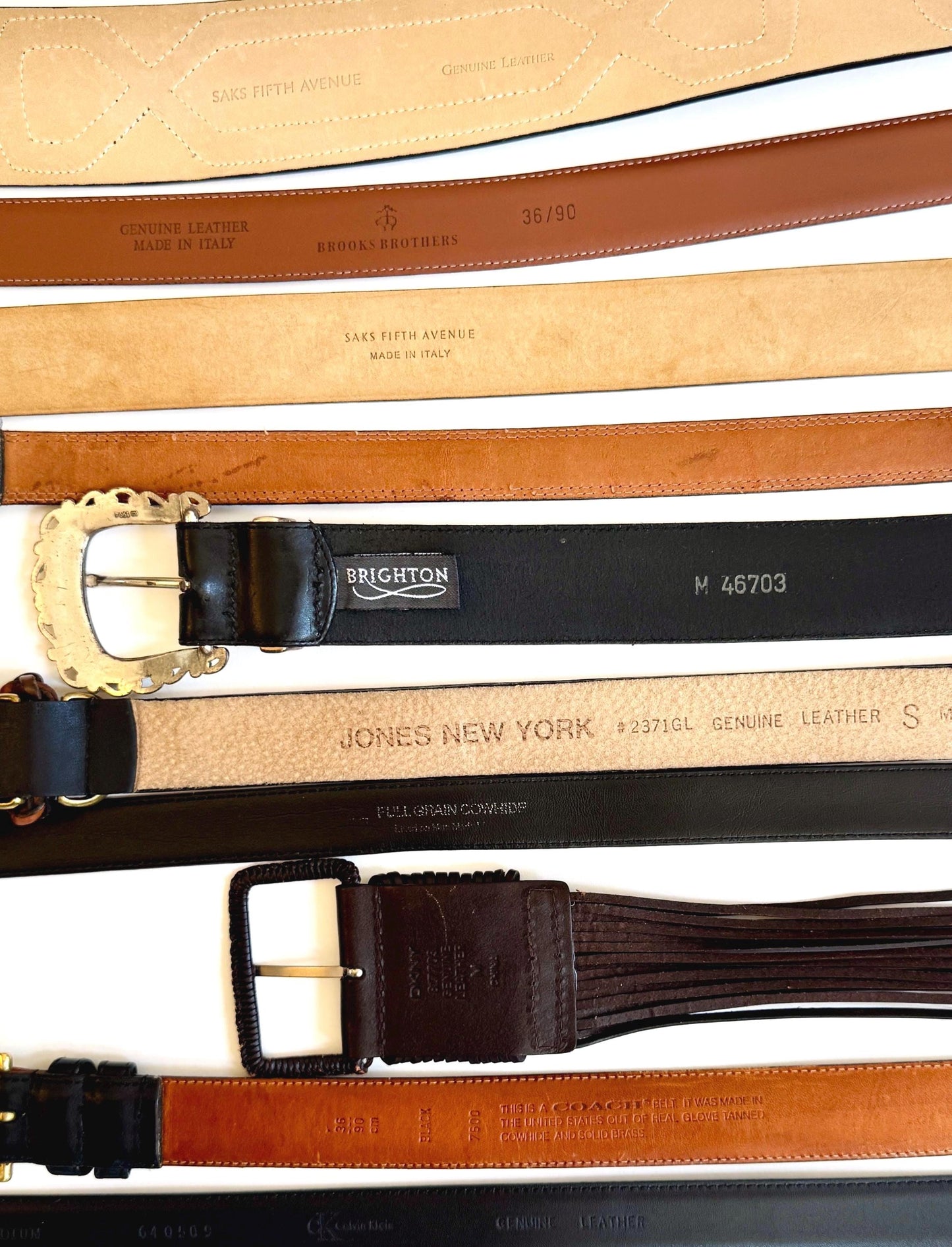 Vintage Black Belt Minimalist Leather Strap