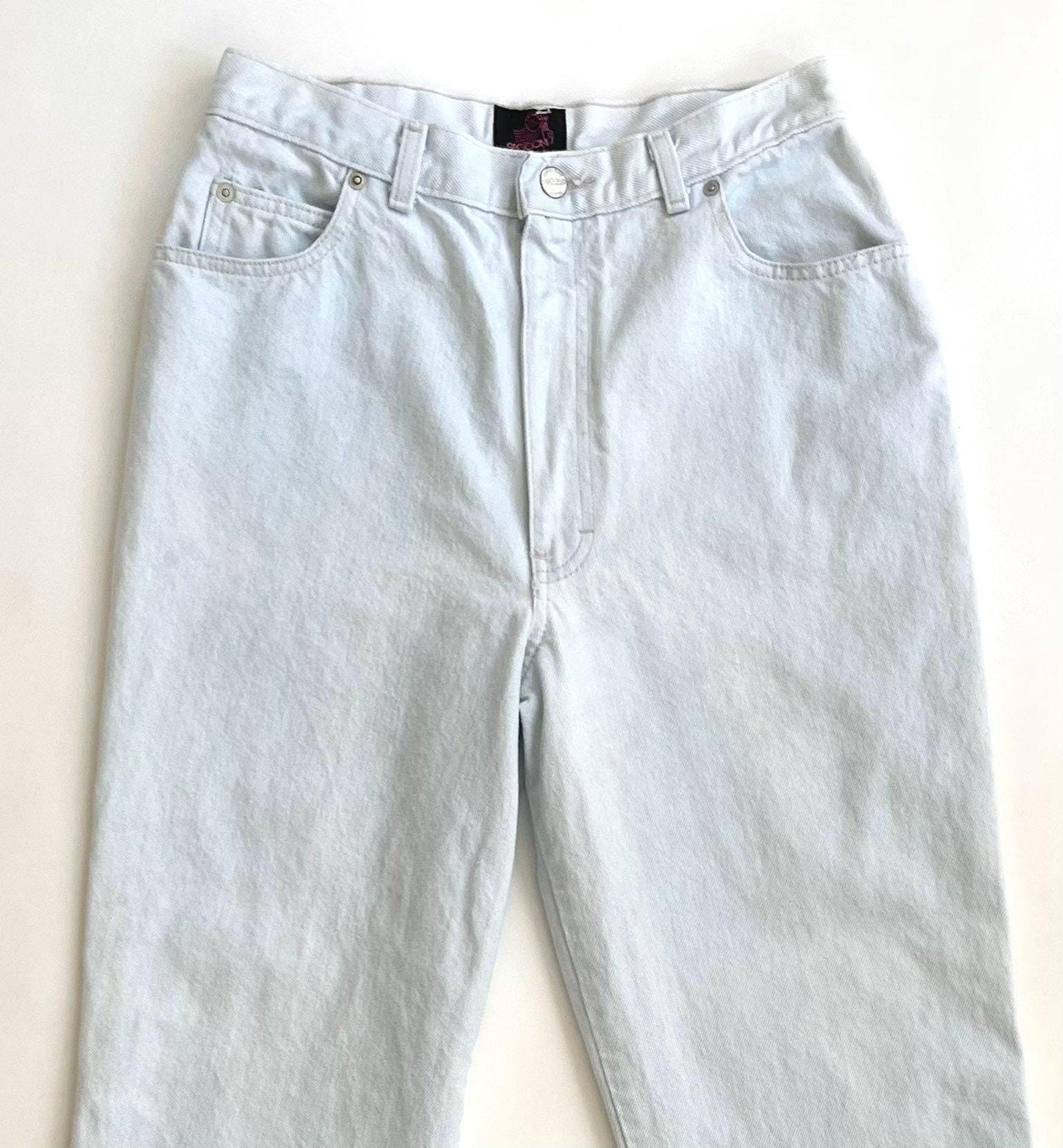80s Vintage Sasson Jeans Light Wash Mom Jean High Waist Womens Denim