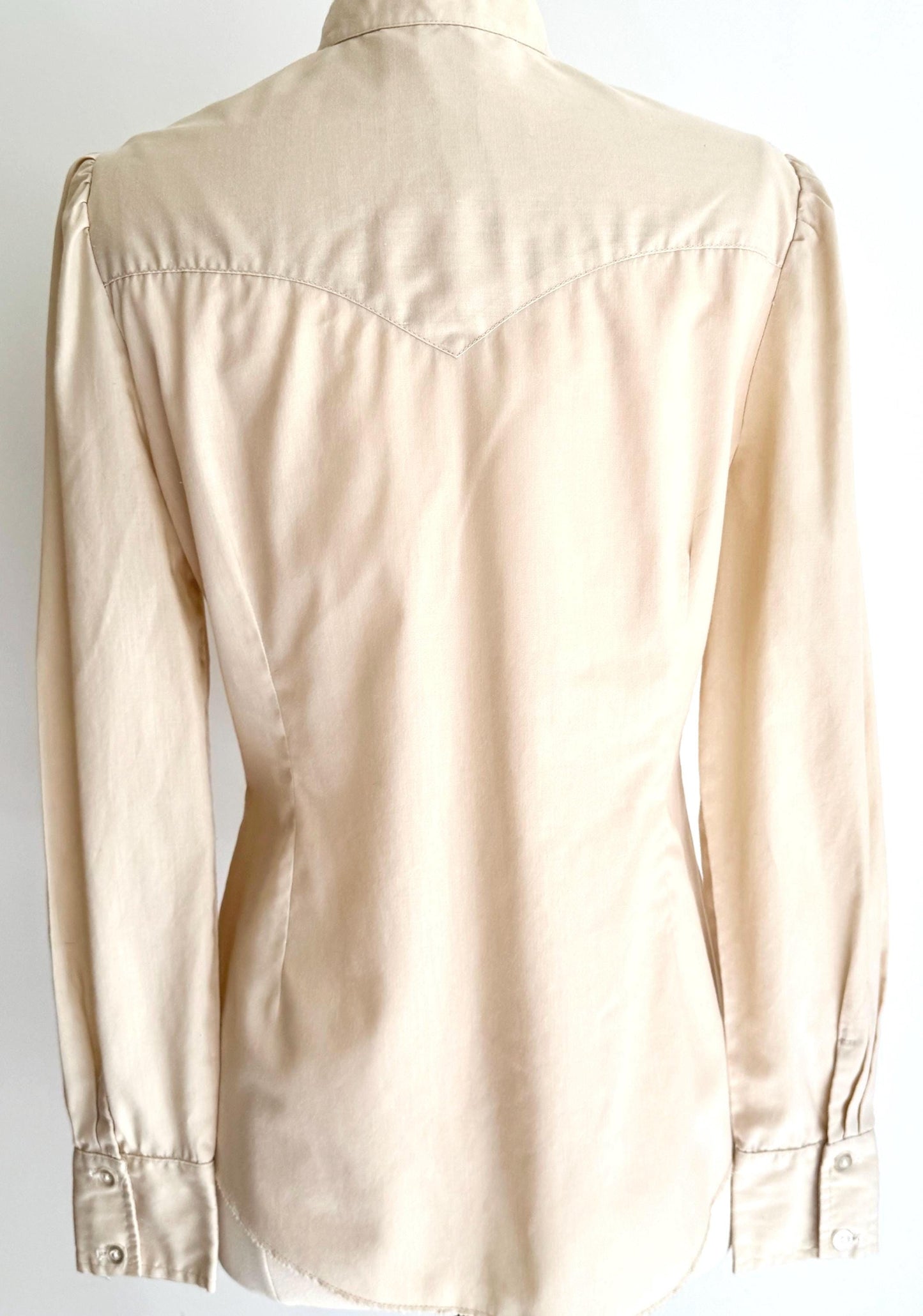Vintage 70s H Bar C Western Embroidered Bib Front Shirt California Ranchwear