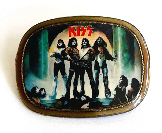 Vintage 1977 KISS 'Love Gun' Belt Buckle, Pacifica Mfg