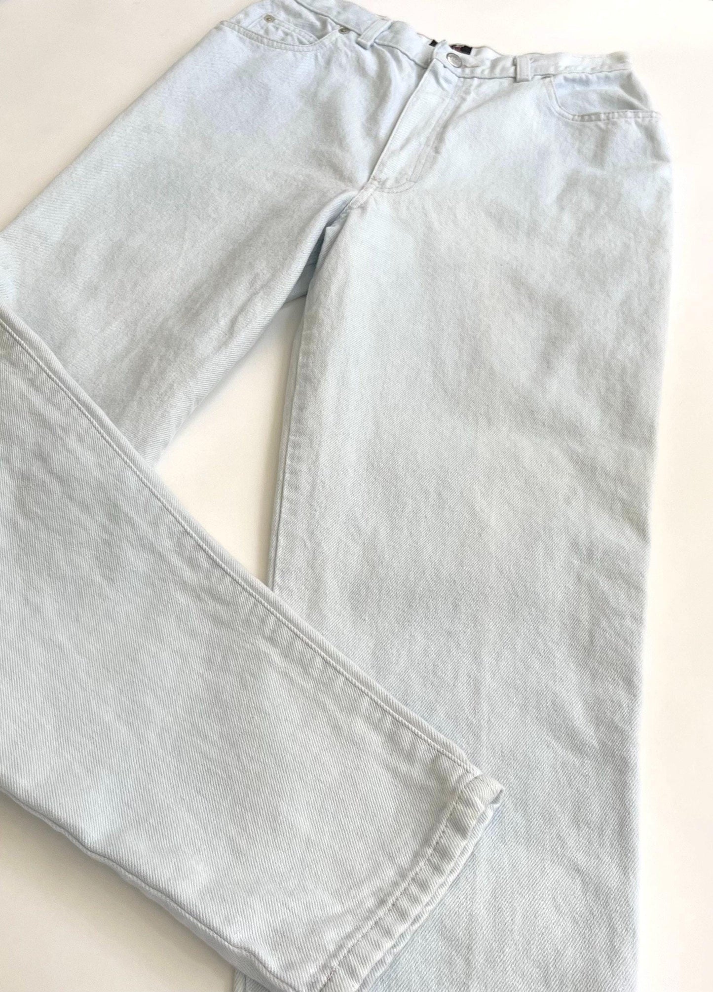 80s Vintage Sasson Jeans Light Wash Mom Jean High Waist Womens Denim