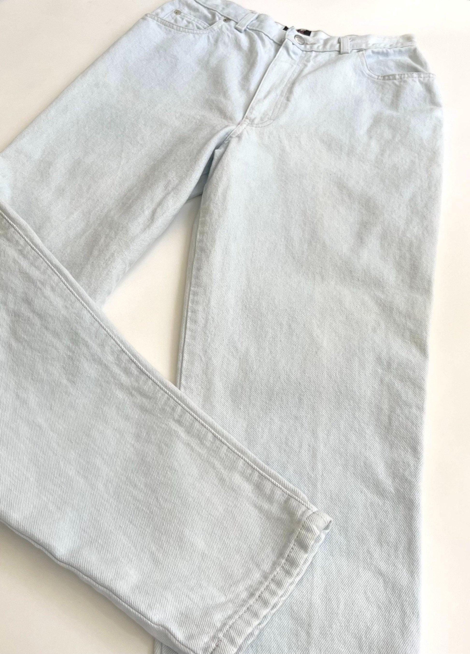80s Vintage Sasson Jeans Light Wash Mom Jean High Waist Womens Denim