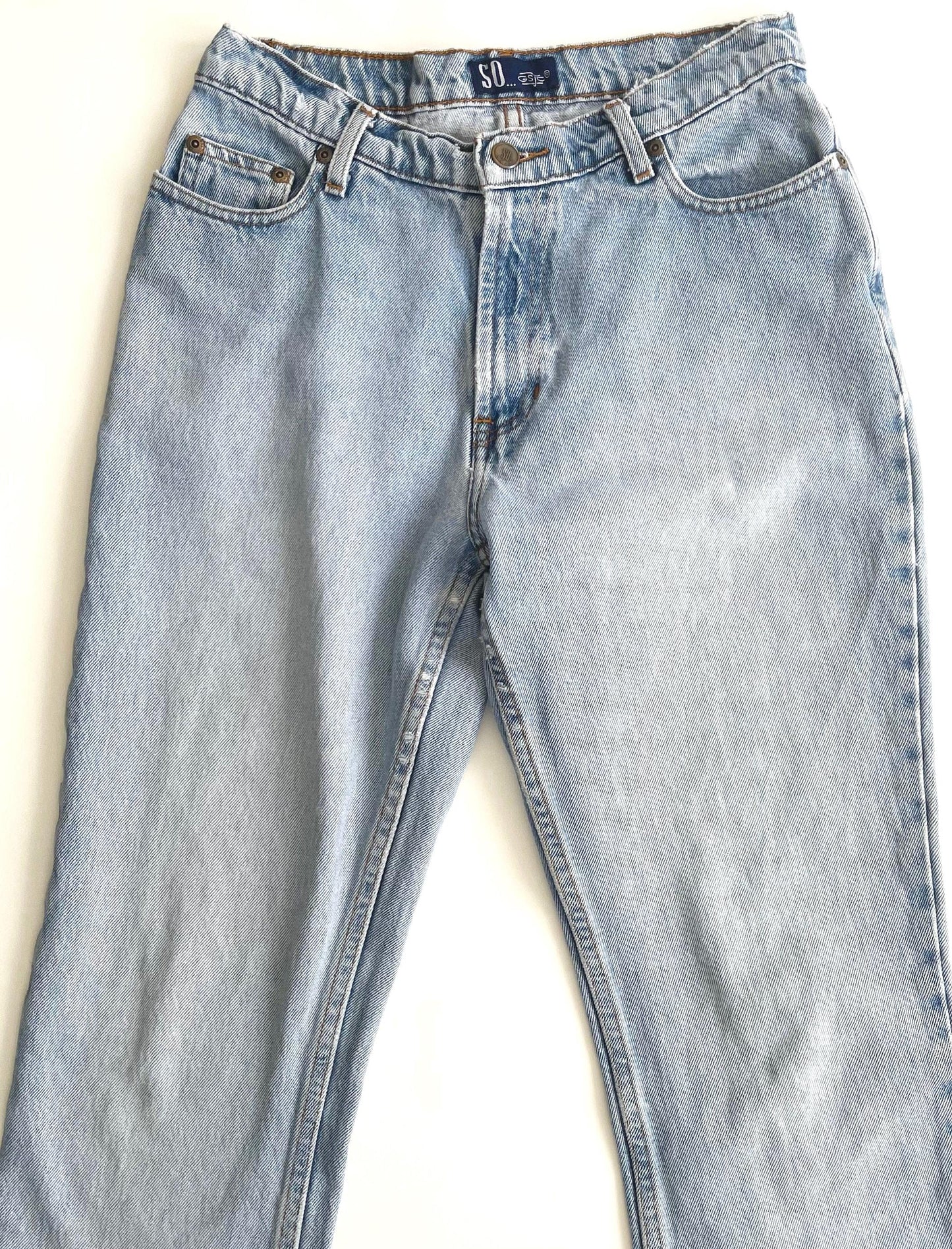 Vintage 90s Jeans Light Wash Denim Measured 27 x 29