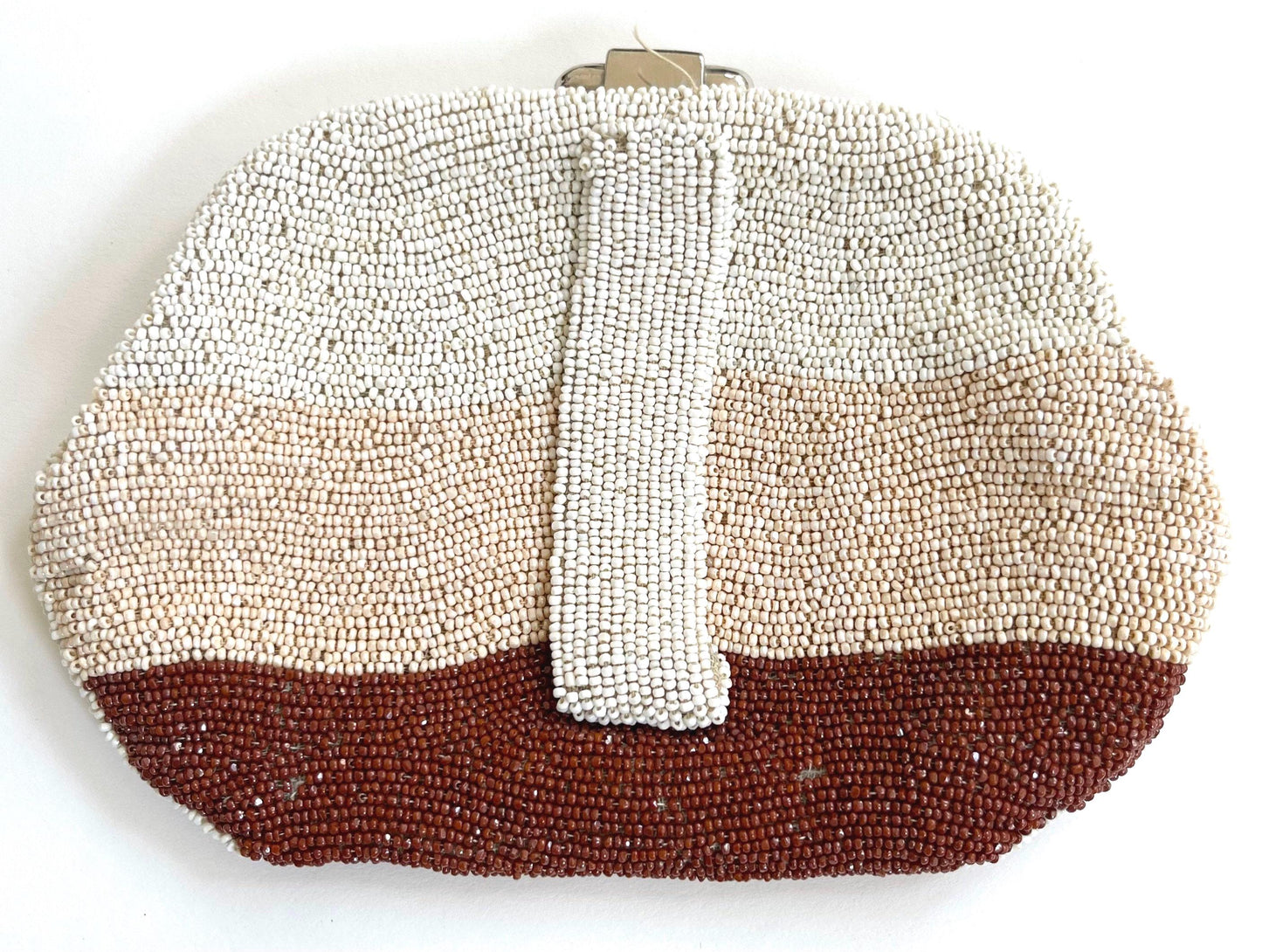 Antique Glass Beaded Clutch Purse 1920s