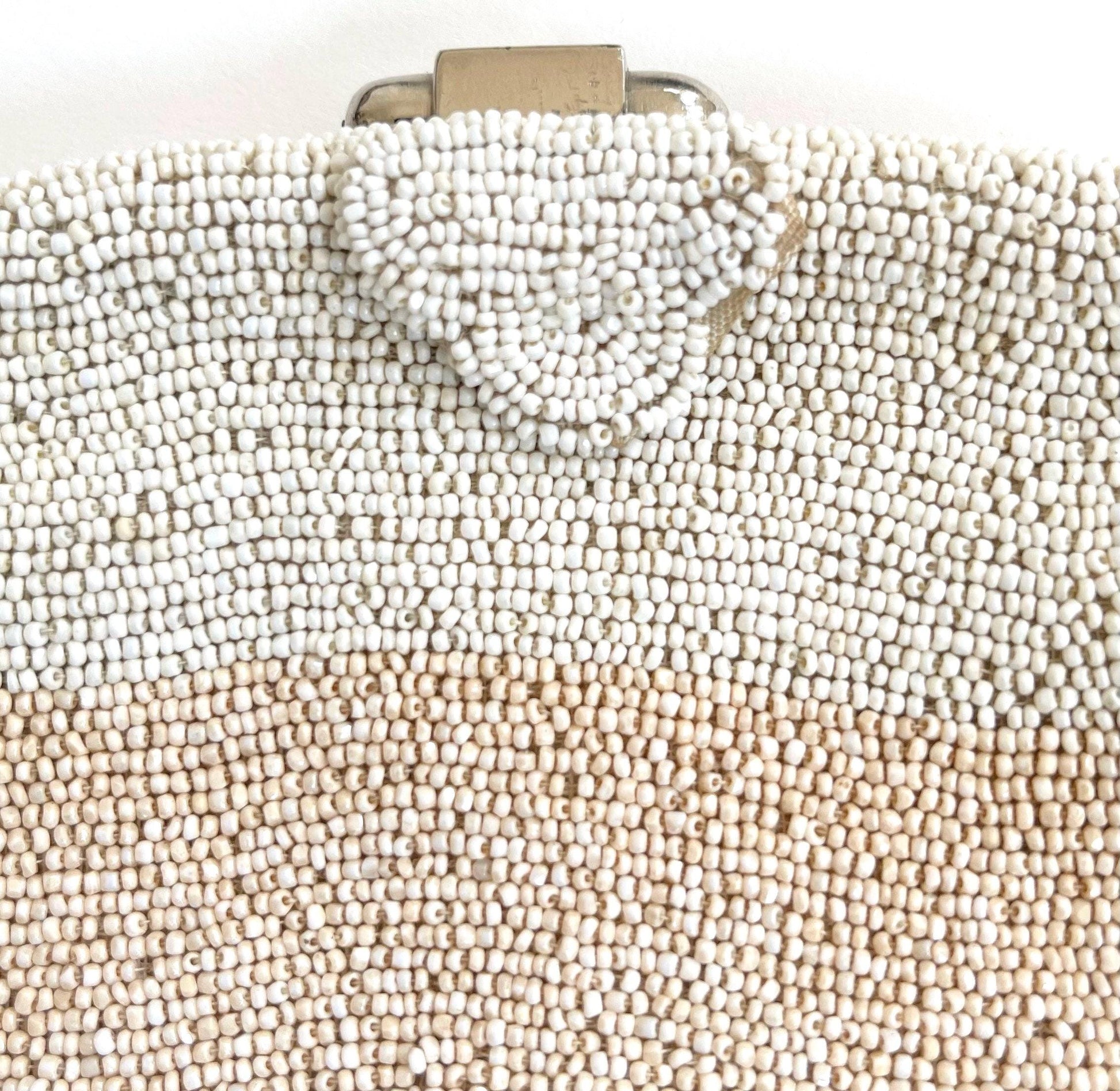 Antique Glass Beaded Clutch Purse 1920s