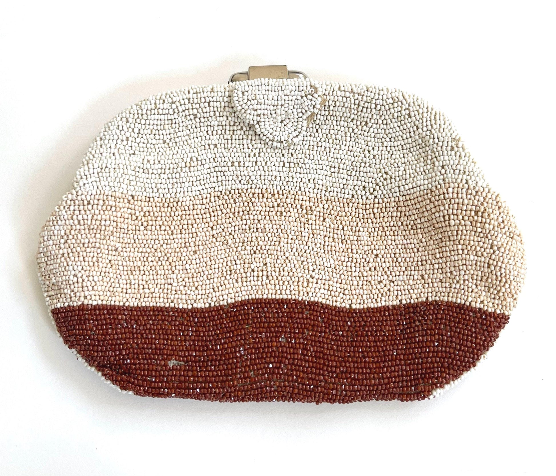 Antique Glass Beaded Clutch Purse 1920s