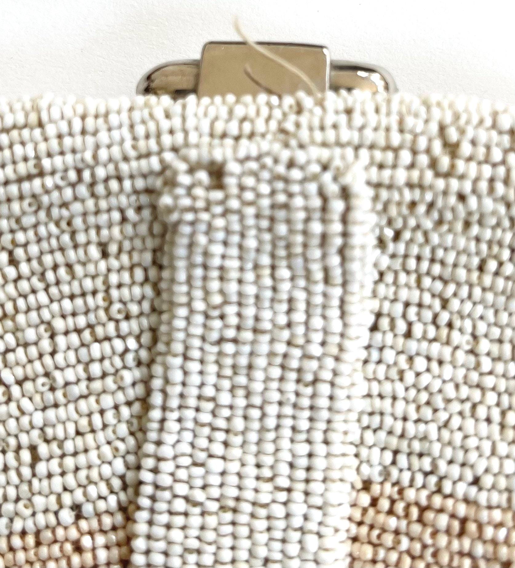 Antique Glass Beaded Clutch Purse 1920s