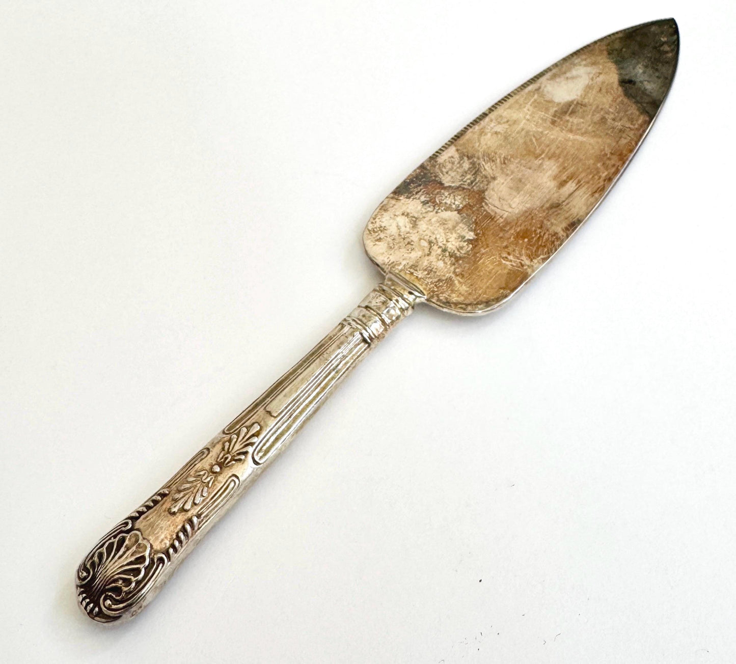 Silver Plate Wedding Cake Cutter Server Vintage Antique Classic Decorative Handle