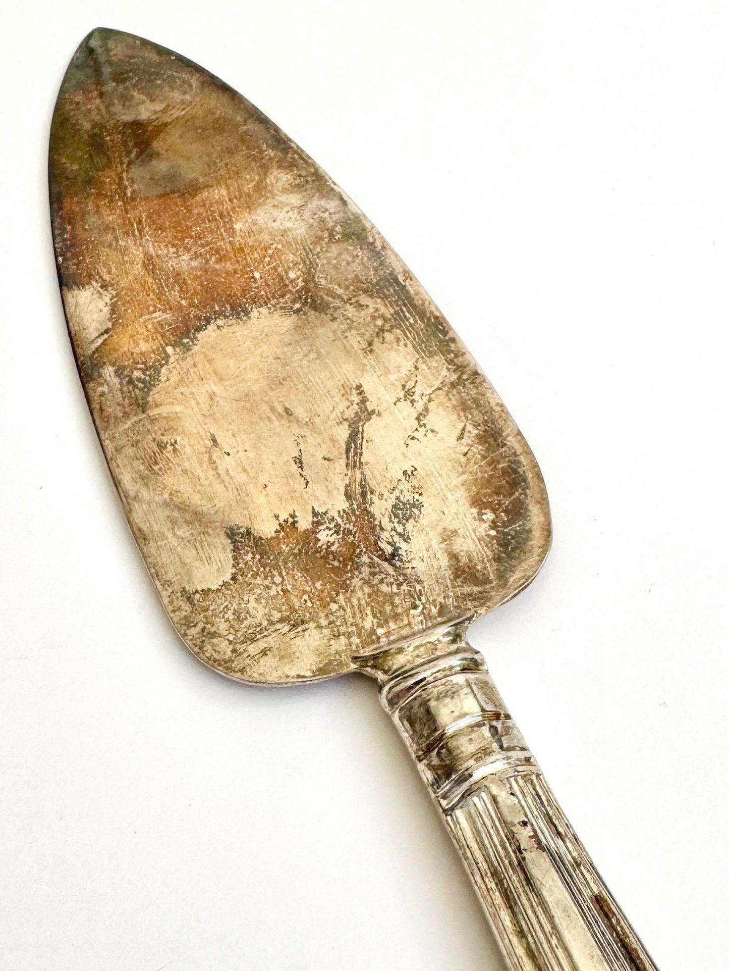 Silver Plate Wedding Cake Cutter Server Vintage Antique Classic Decorative Handle