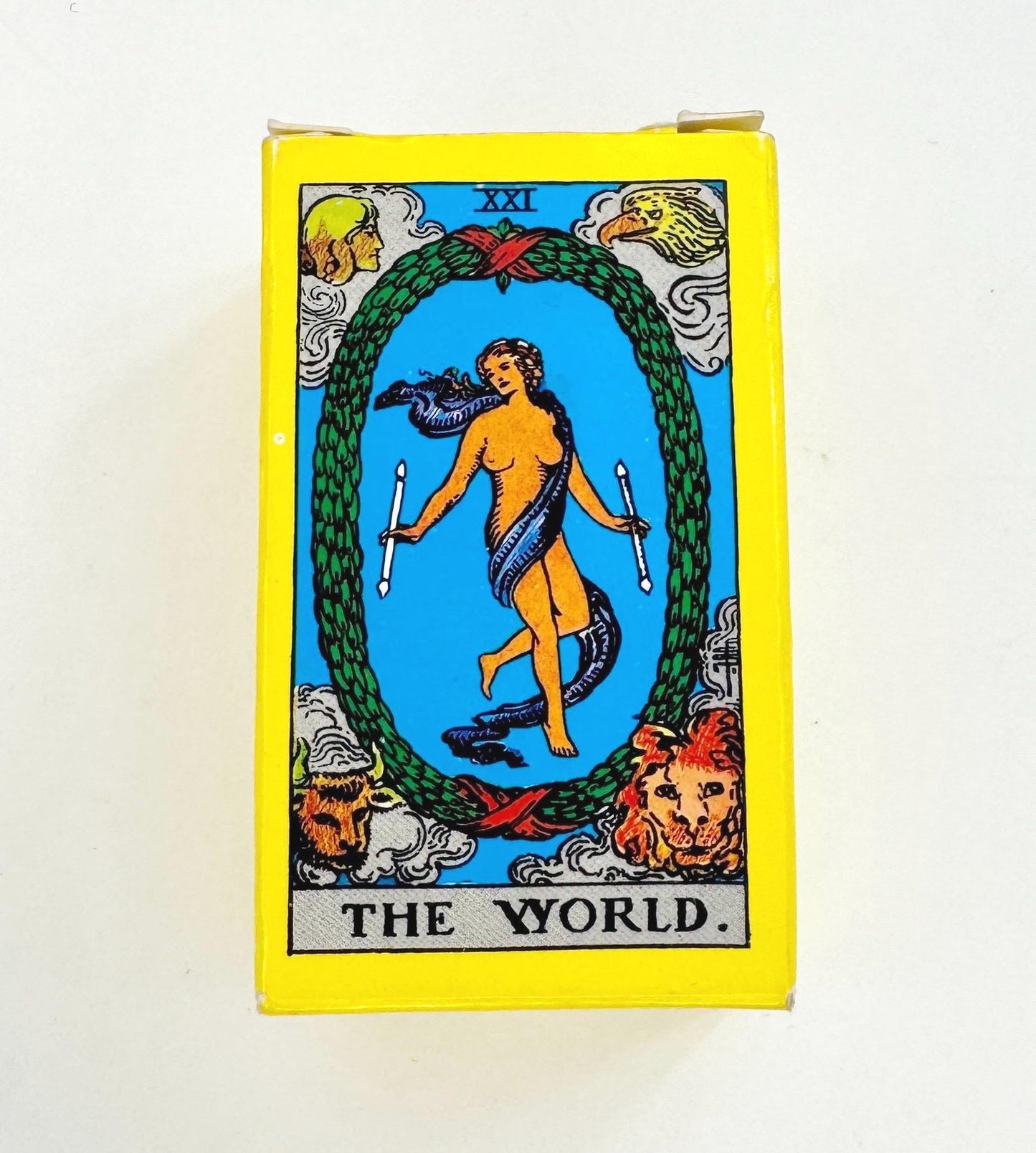 Vintage Tarot Card Deck 70s 80s Raider Waite Miniature Sealed Never Used Cards Made in Switzerland