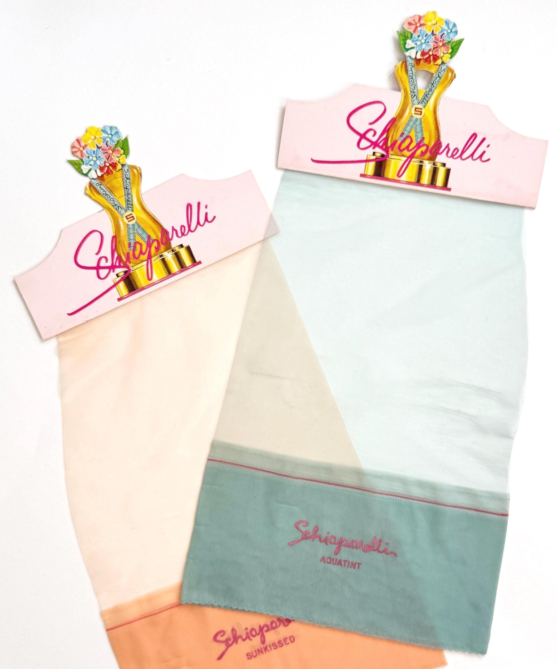 50s Schiaparelli Hosiery Display Samples Historical Vintage Department Store Fashion