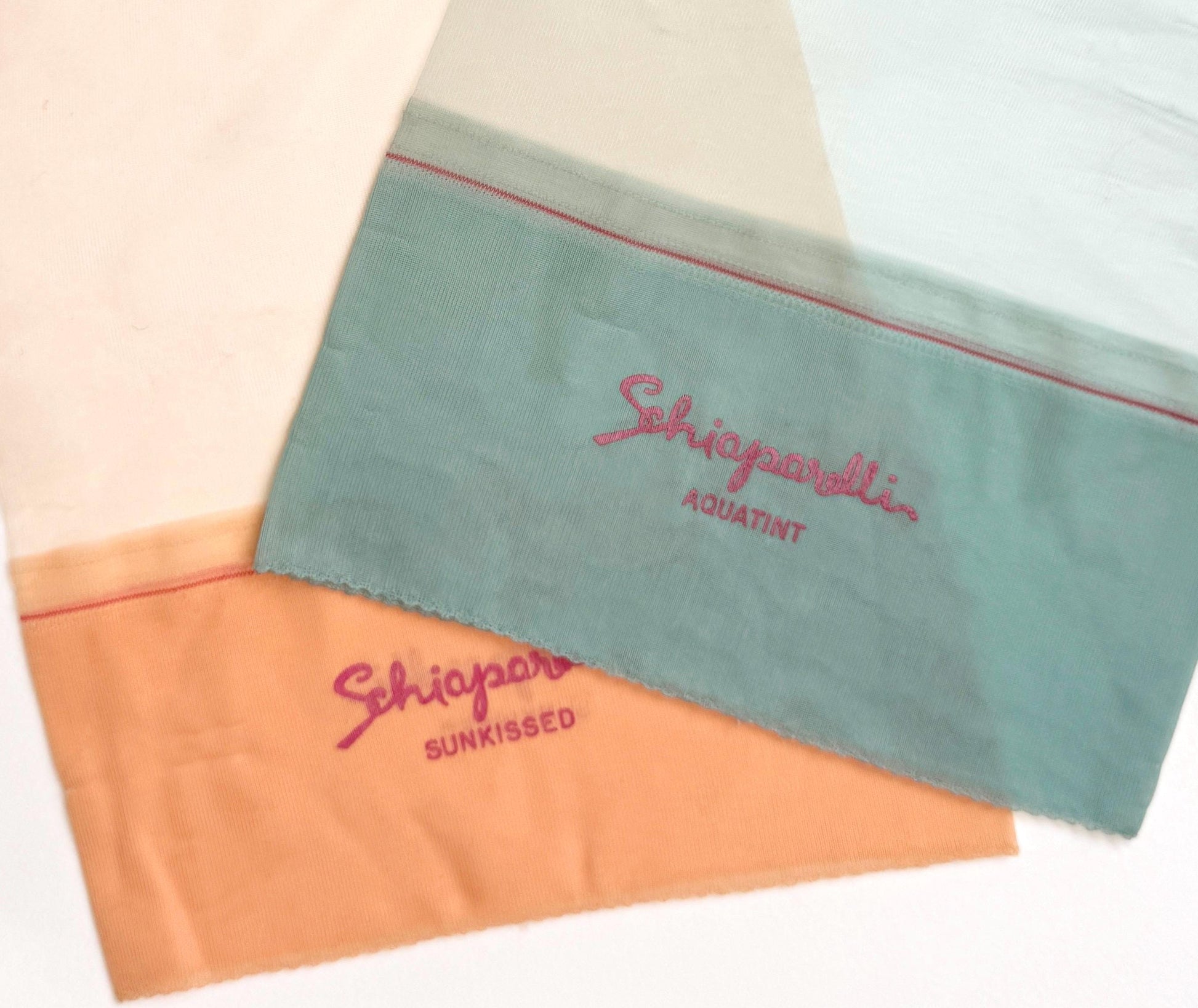 50s Schiaparelli Hosiery Display Samples Historical Vintage Department Store Fashion