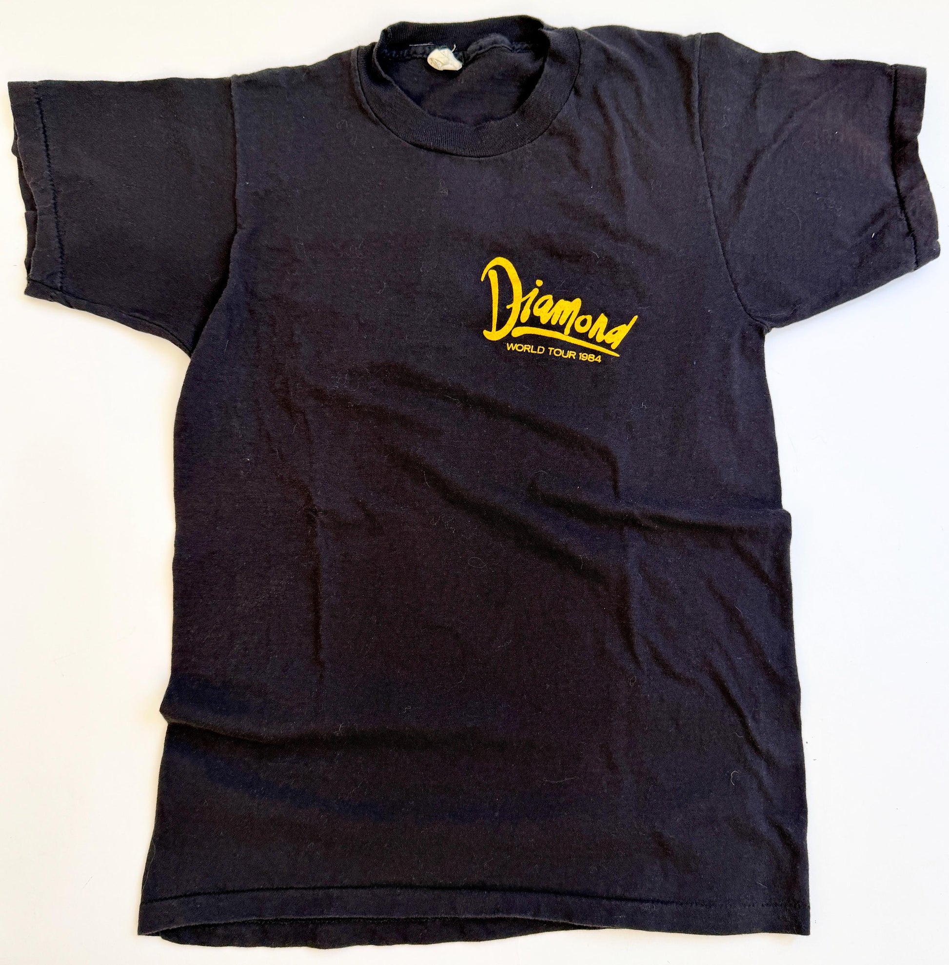 80s Neil Diamond Tshirt Vintage Screen Stars Black 1984 World Tour