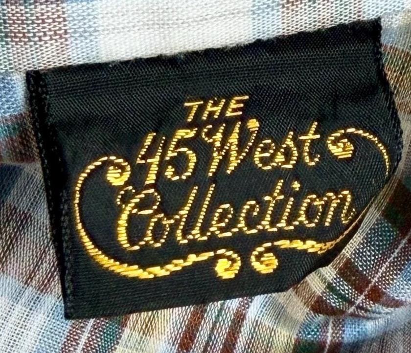 Vintage Embroidered Western Shirt 70s Cowgirl Plaid Snap Shirt Floral Embroidery