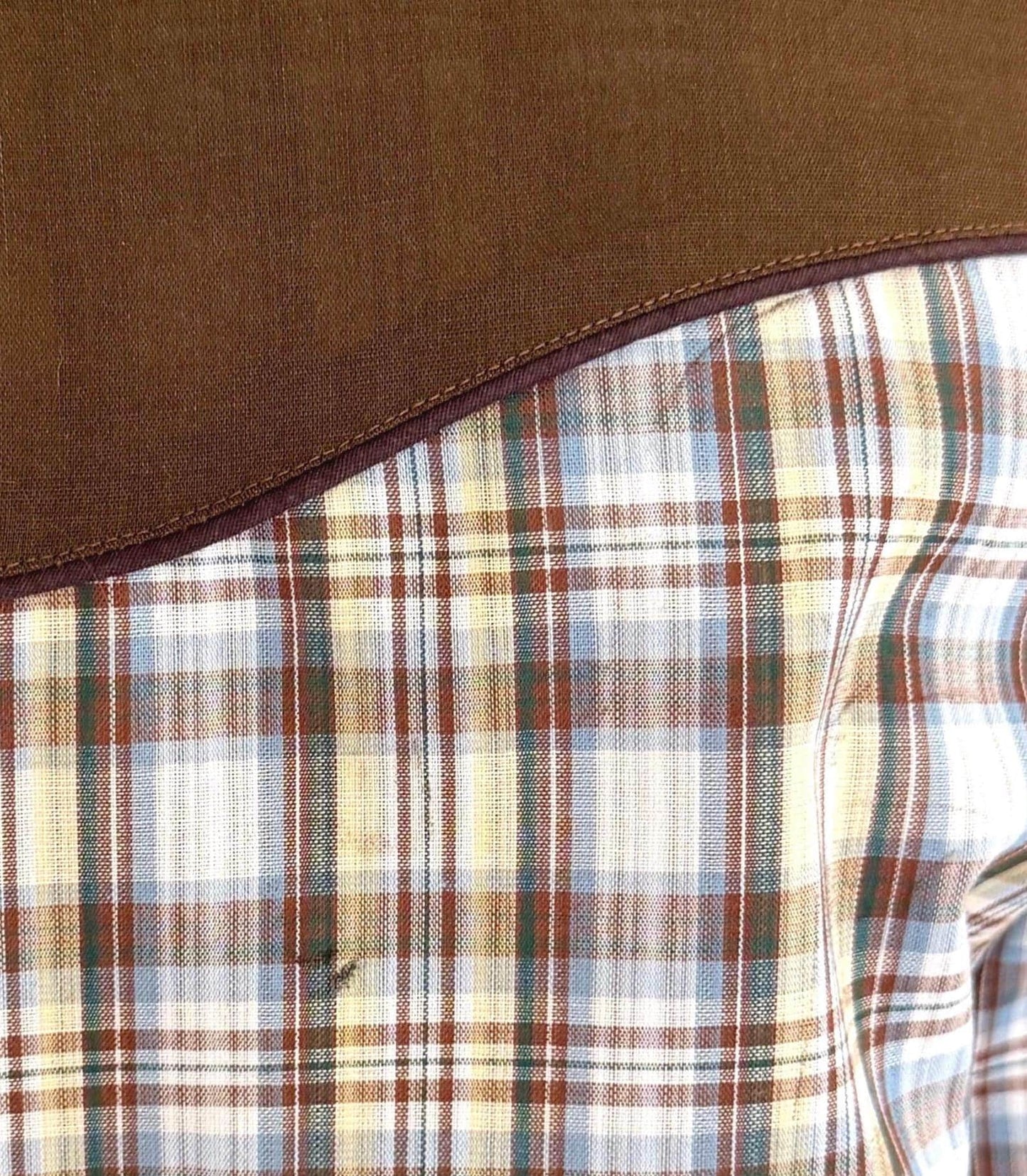 Vintage Embroidered Western Shirt 70s Cowgirl Plaid Snap Shirt Floral Embroidery