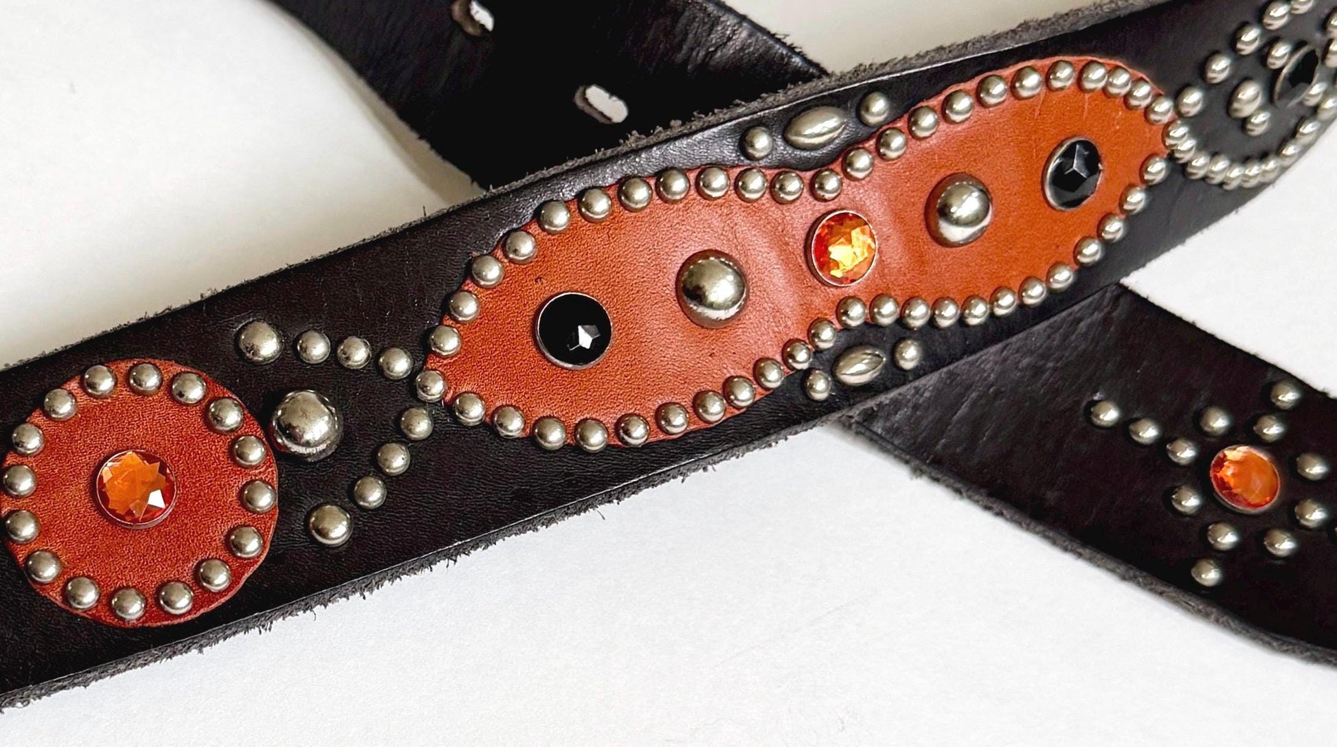 Vintage Hollywood Trading Company HTC Studded Belt Heavily Studded Size 34
