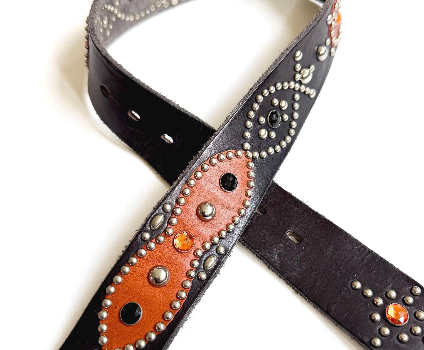 Vintage Hollywood Trading Company HTC Studded Belt Heavily Studded Size 34
