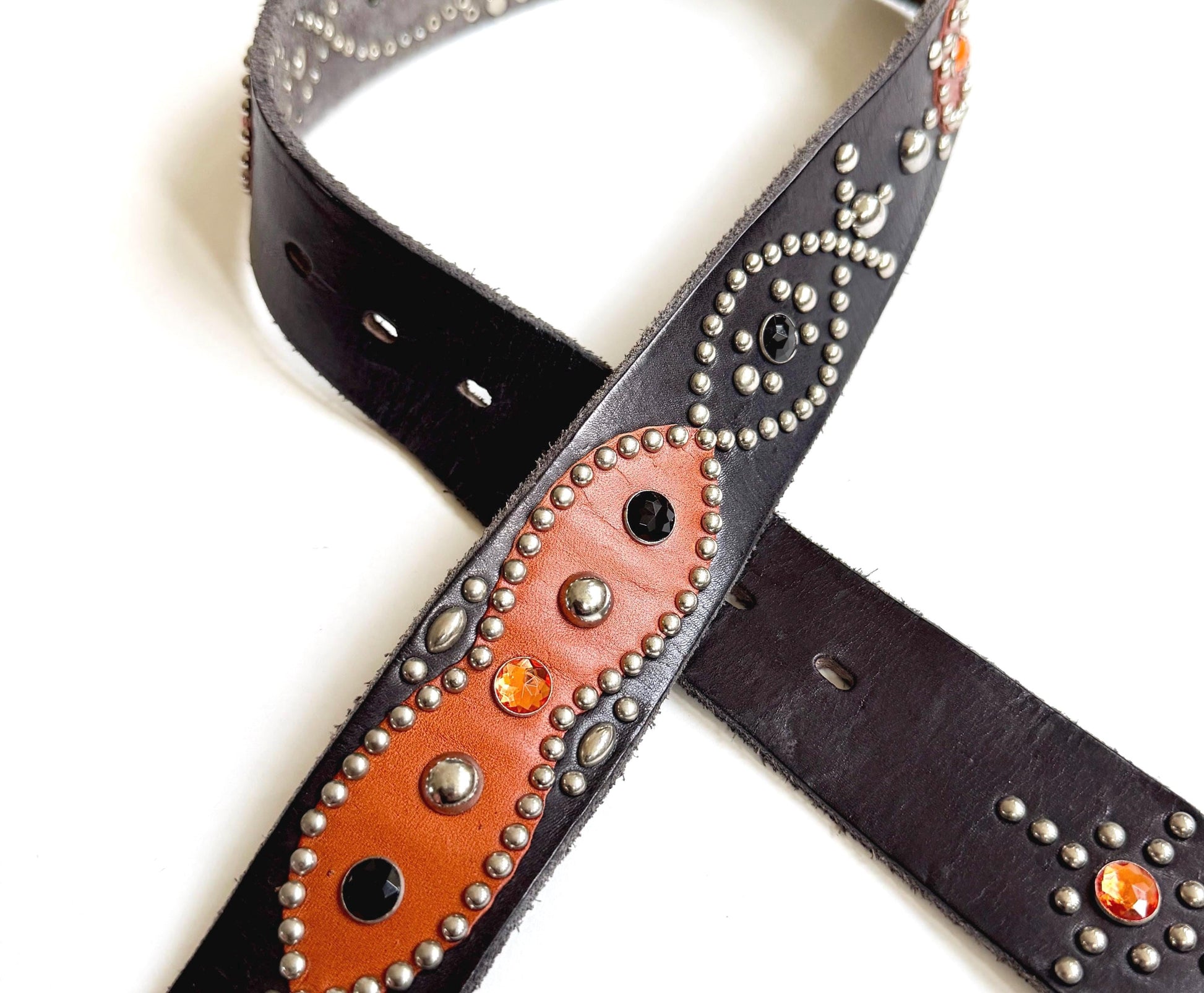 Vintage Hollywood Trading Company HTC Studded Belt Heavily Studded Size 34