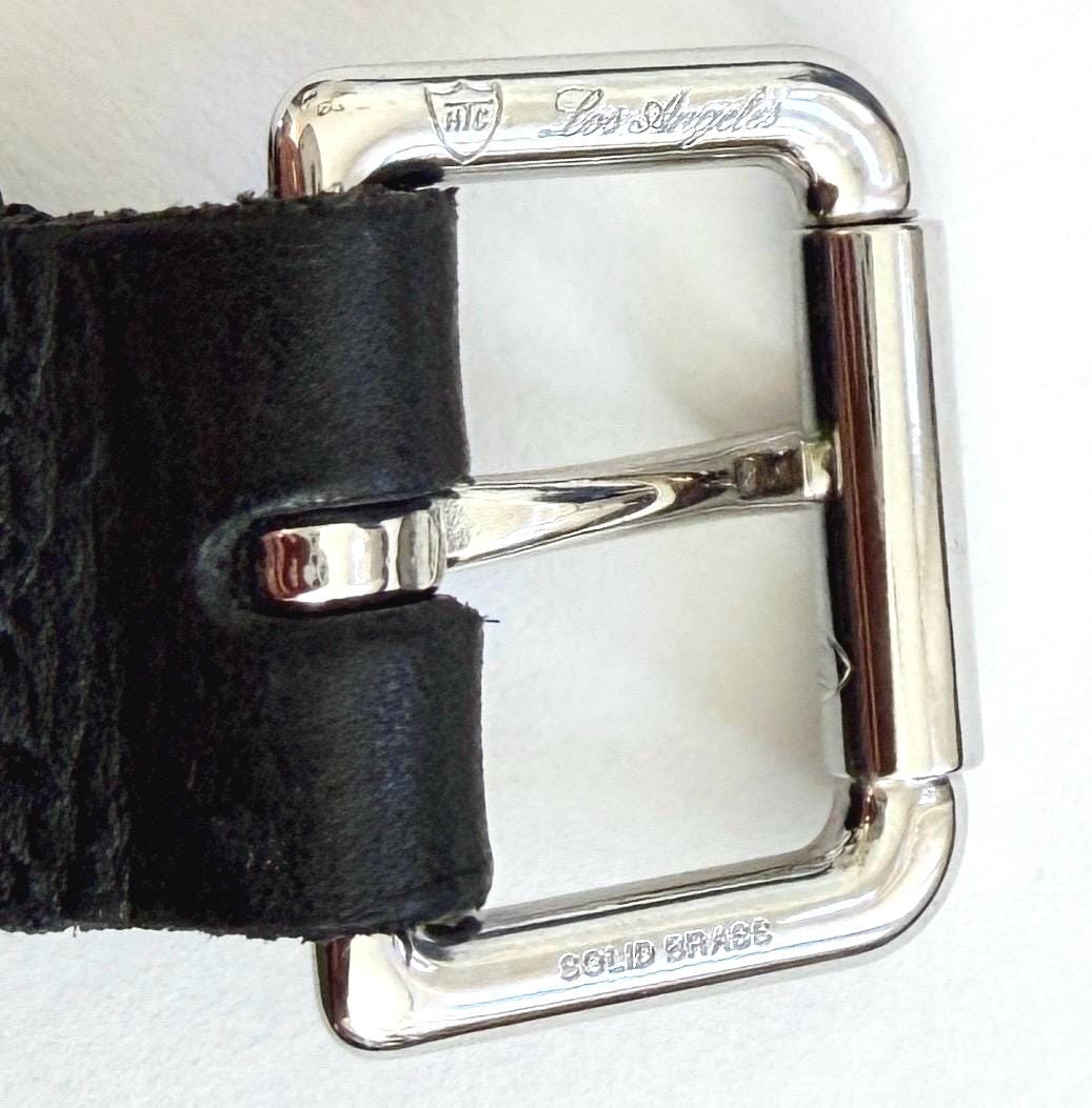 Vintage Hollywood Trading Company HTC Sillver Studded Belt Heavily Size 34