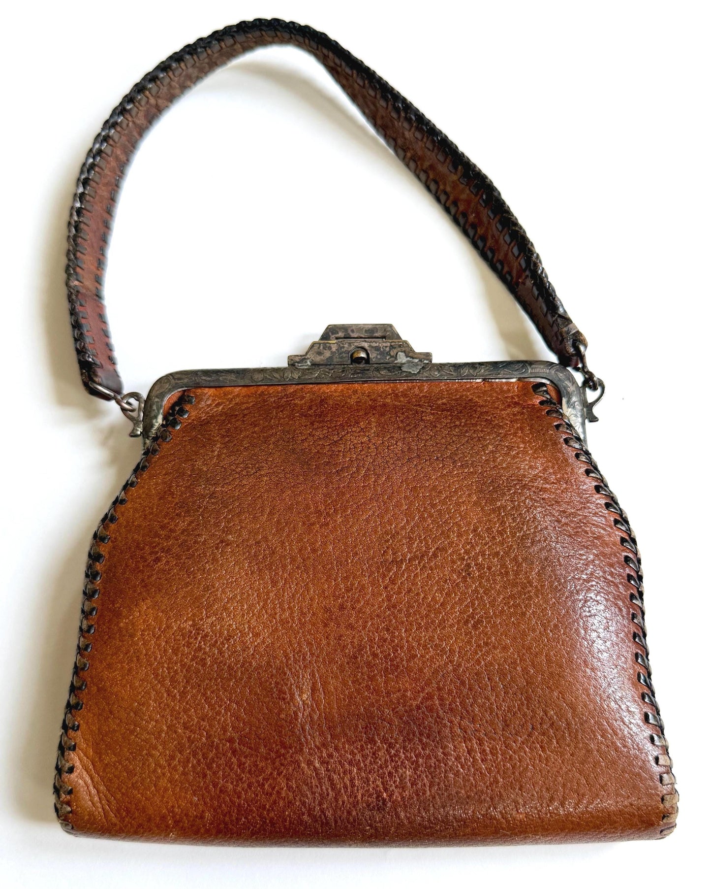 Antique Meeker Made Bag 1800s 1900s Art Nouveau Arts & Crafts Era
