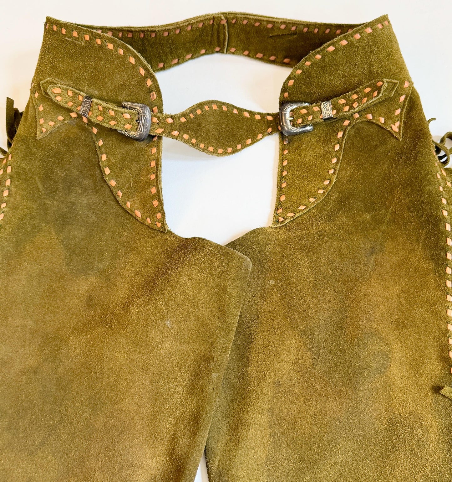 Handmade Vintage Western Riding Chaps Fringe Trim