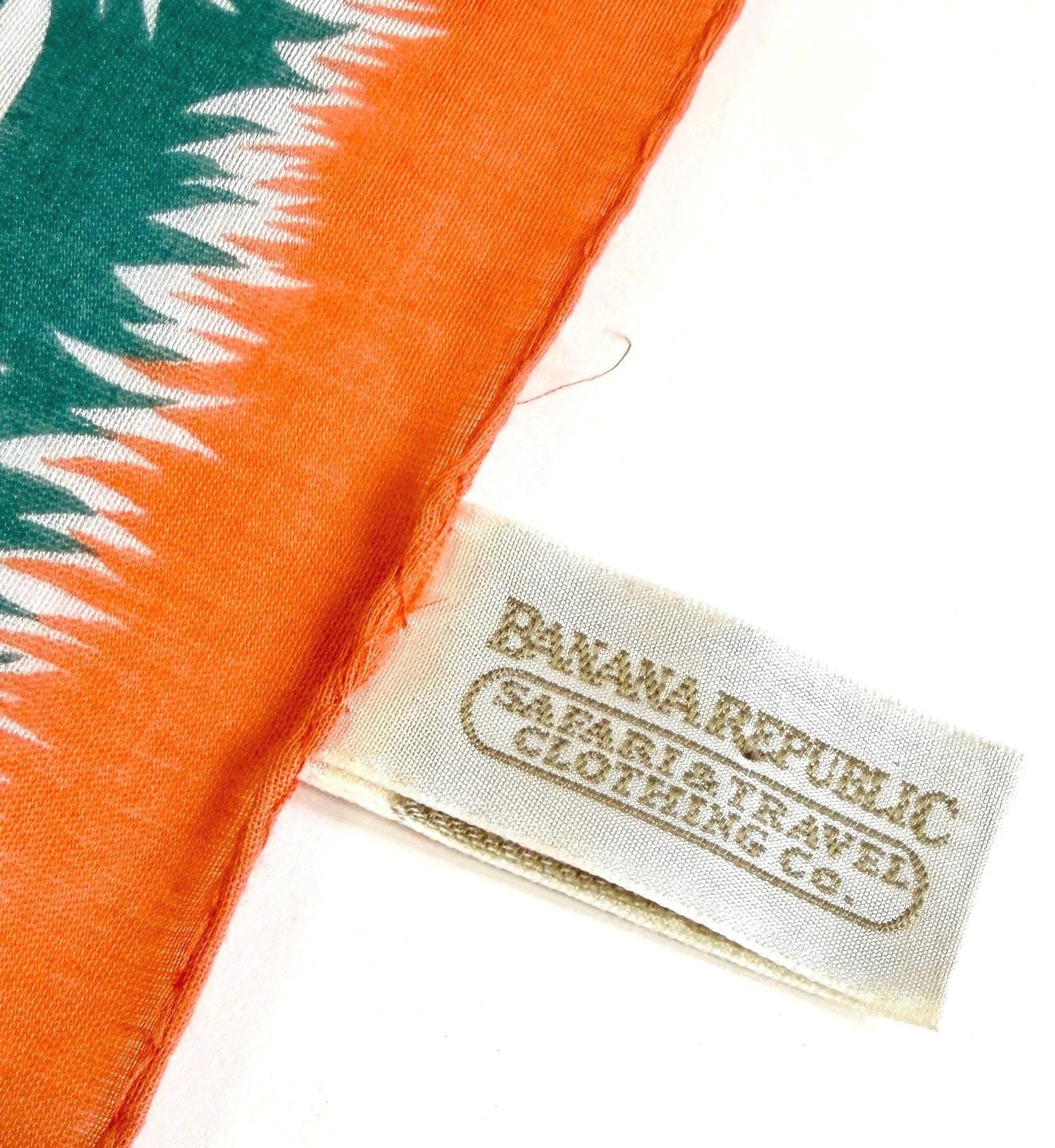 Rare Vintage 80s Banana Republic Travel & Safari Cowboy Bandana