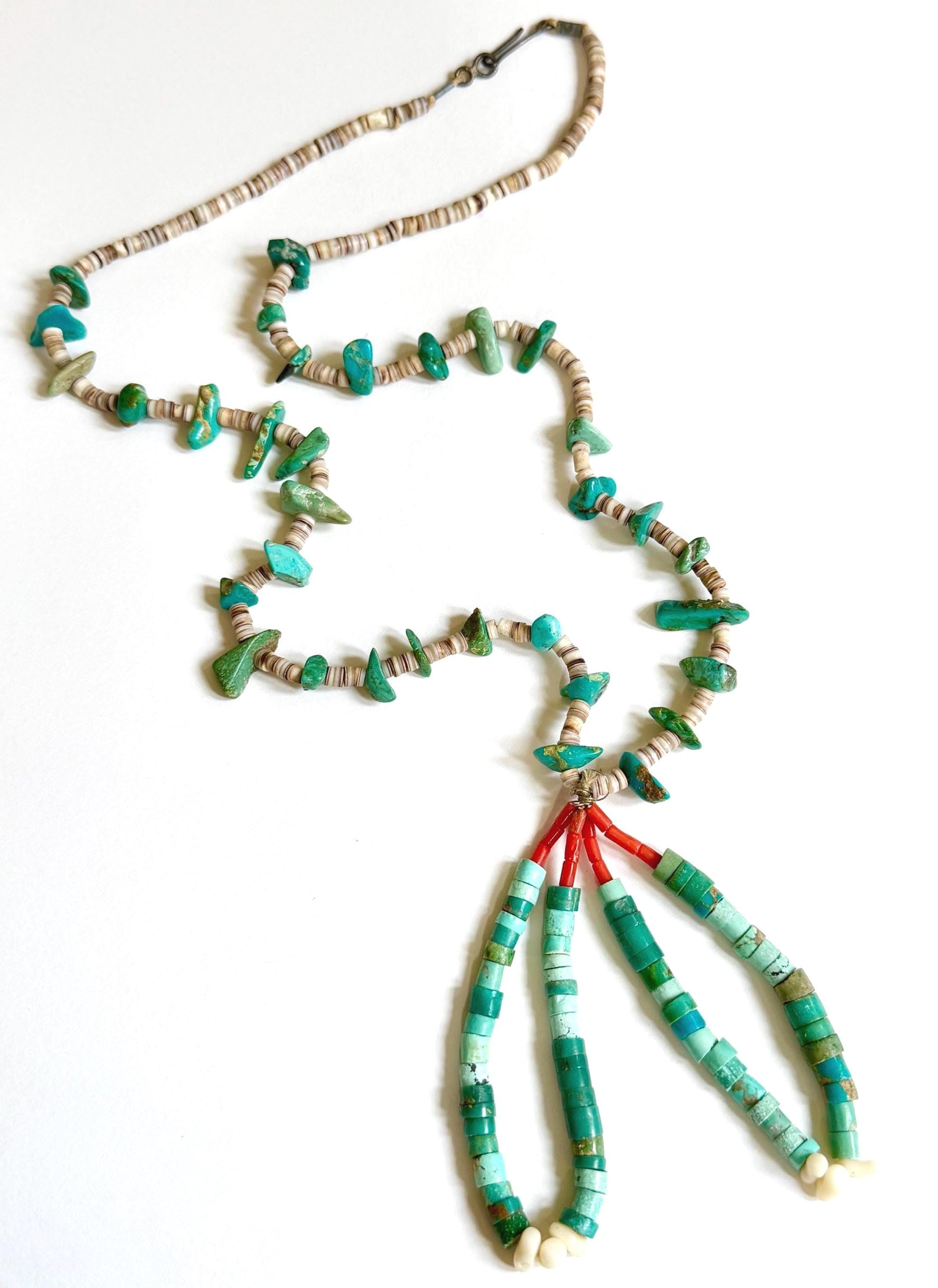 Vintage Native American Turquoise Jacla Necklace