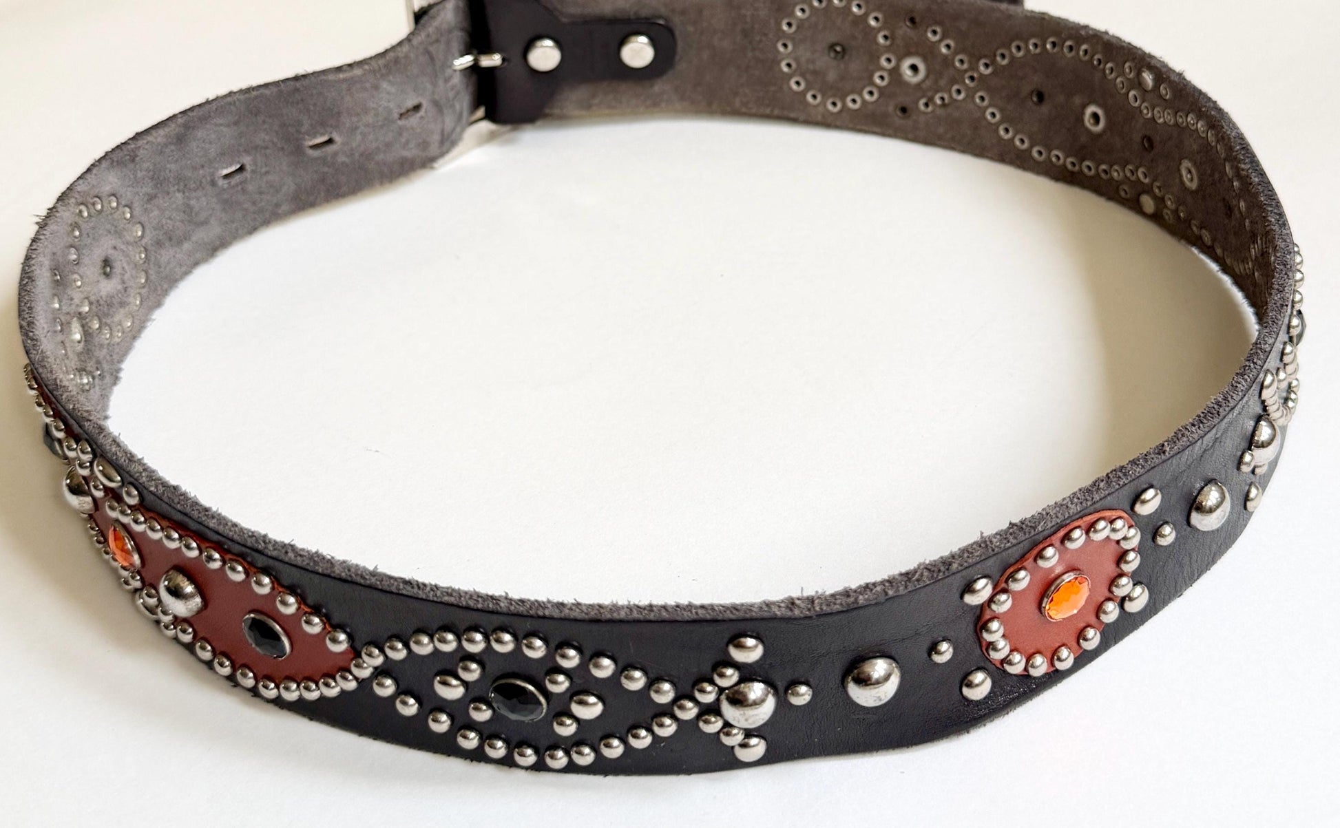 Vintage Hollywood Trading Company HTC Studded Belt Heavily Studded Size 34