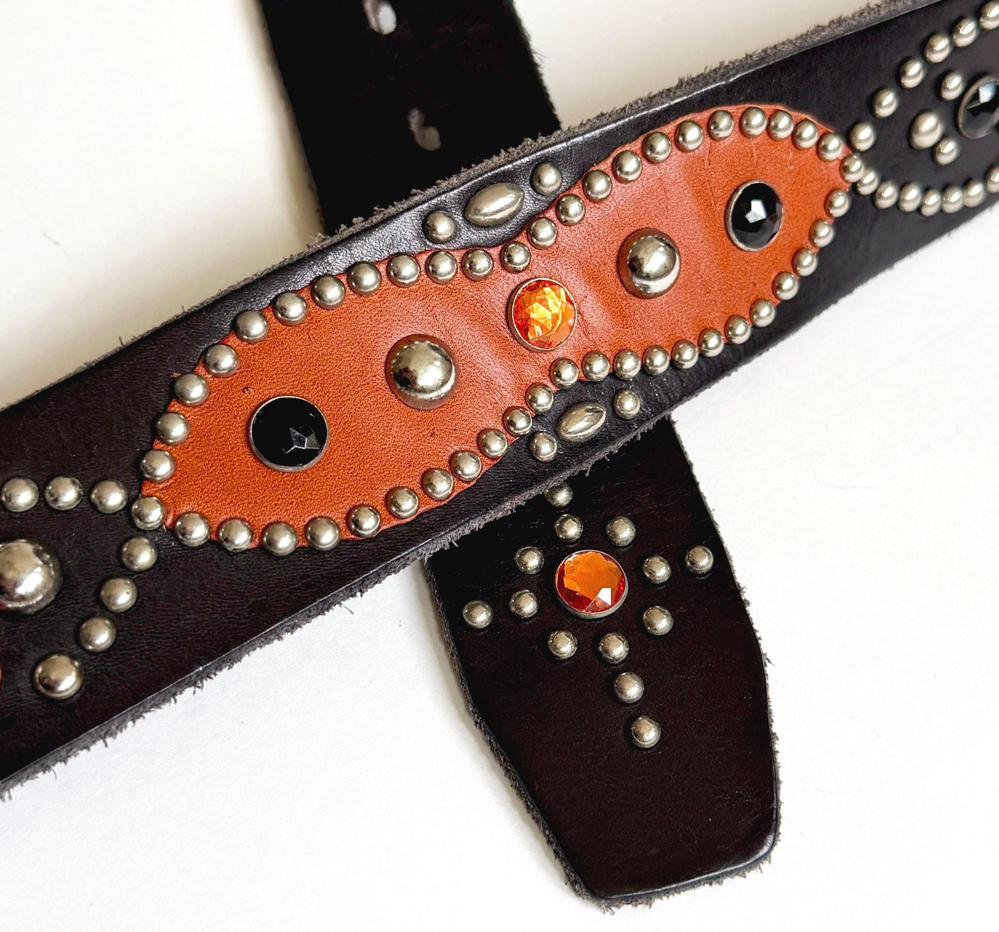 Vintage Hollywood Trading Company HTC Studded Belt Heavily Studded Size 34