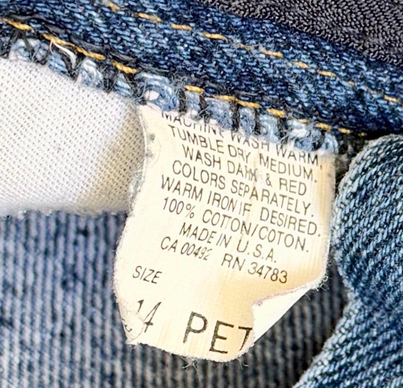 Vintage 80s Lee Mom Jeans High Waist Medium Wash Denim