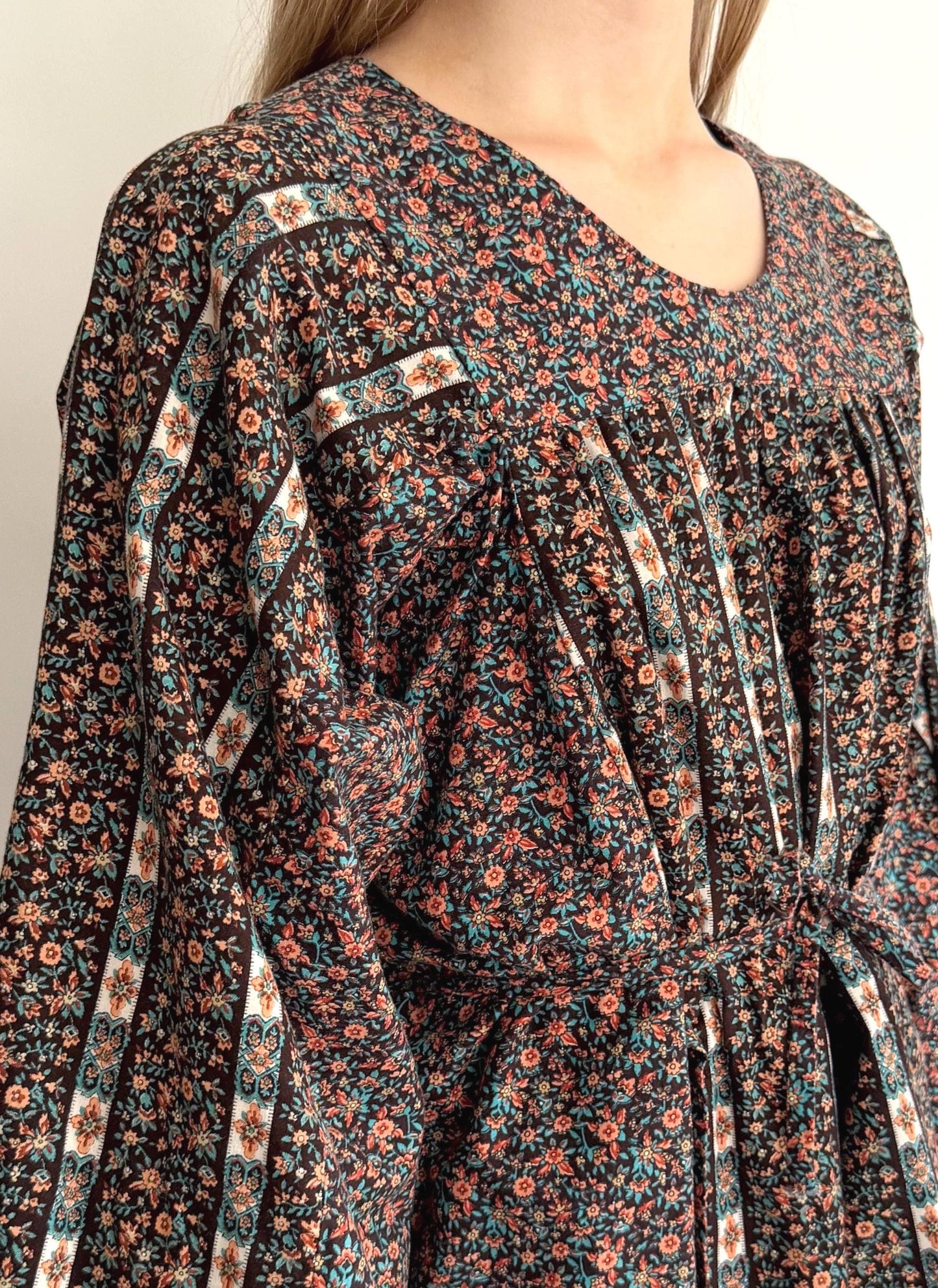 Handmade Floral Prairie Dress Romantic Western Boho