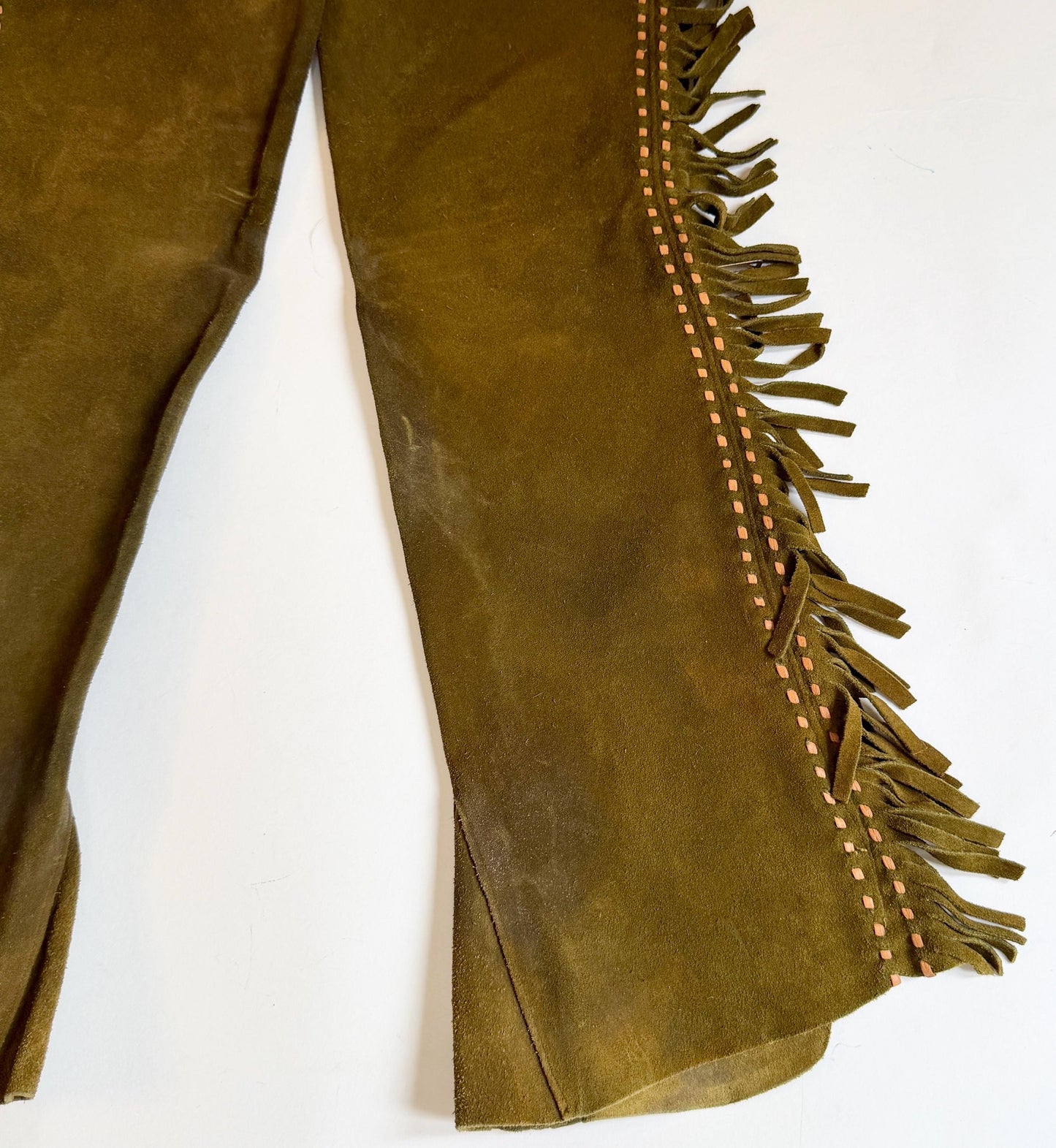 Handmade Vintage Western Riding Chaps Fringe Trim
